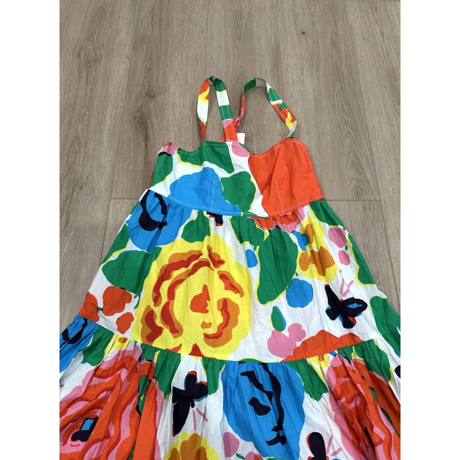 J.Crew NWT J.Crew Tiered Maxi Dress Floral Print Ratti Jardin Multicolor Size 6 Womens Maxi Dress Layered 2020s Size M / US 6-8 / IT 42-44 - 5 Thumbnail