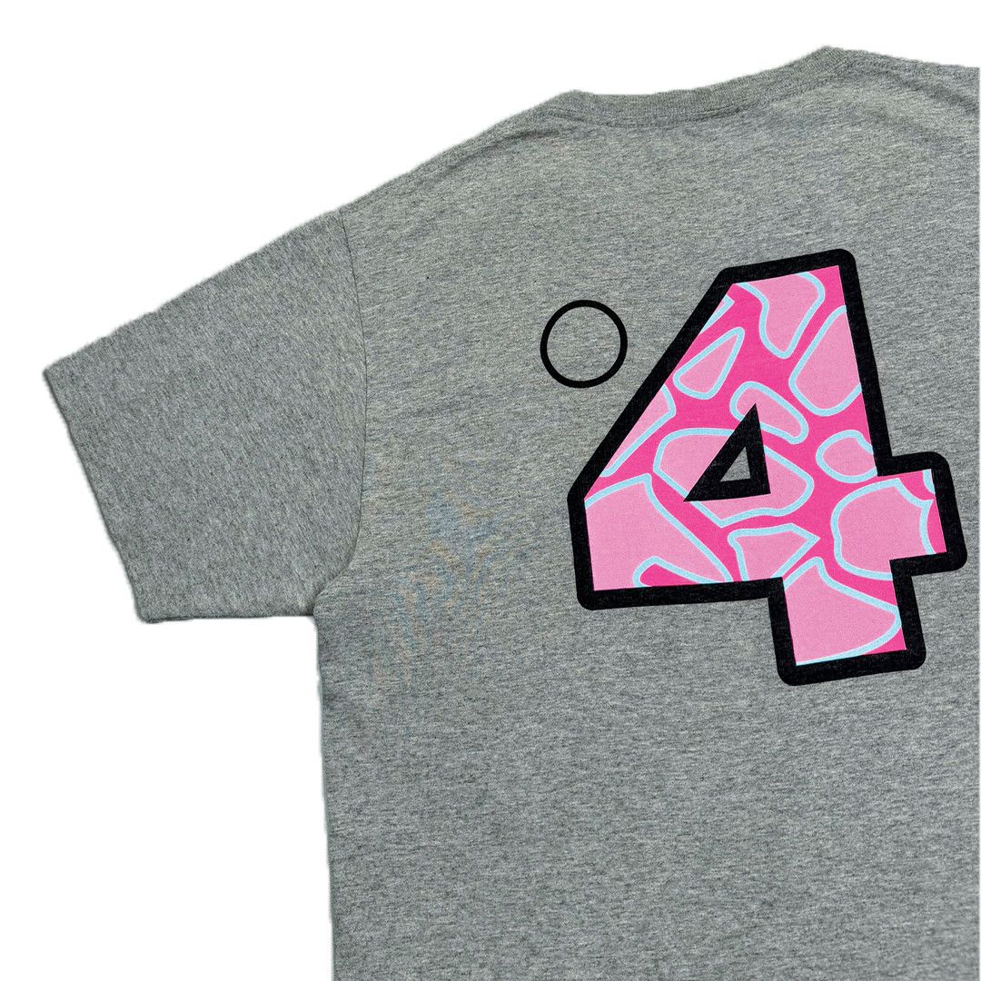 Stussy Stussy - Pink Tribal Head Graphic Tee - Grey - M Size US M / EU 48-50 / 2 - 3 Thumbnail