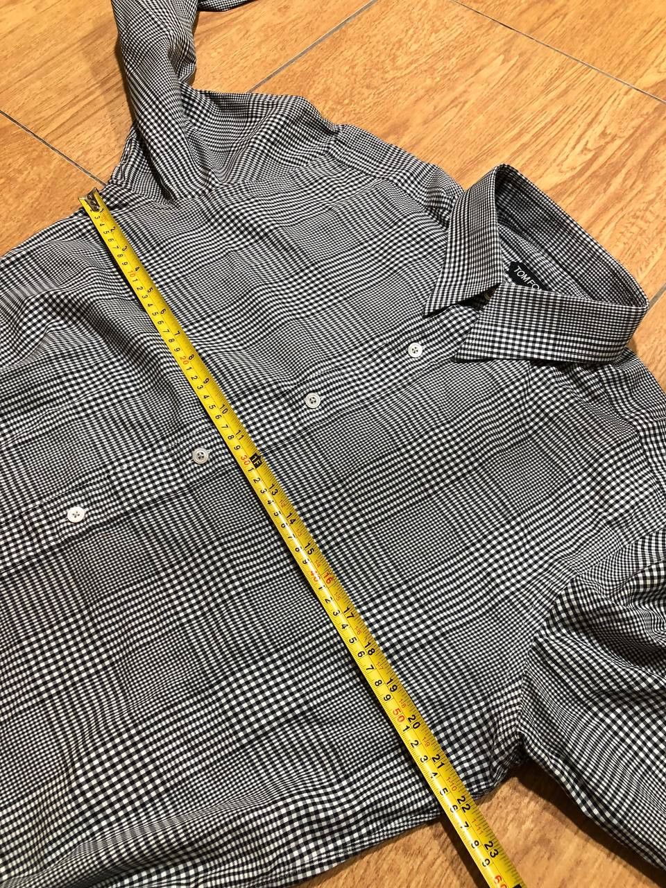 Tom Ford Tom Ford Long sleeve checkered shirt Size US L / EU 52-54 / 3 - 6 Thumbnail
