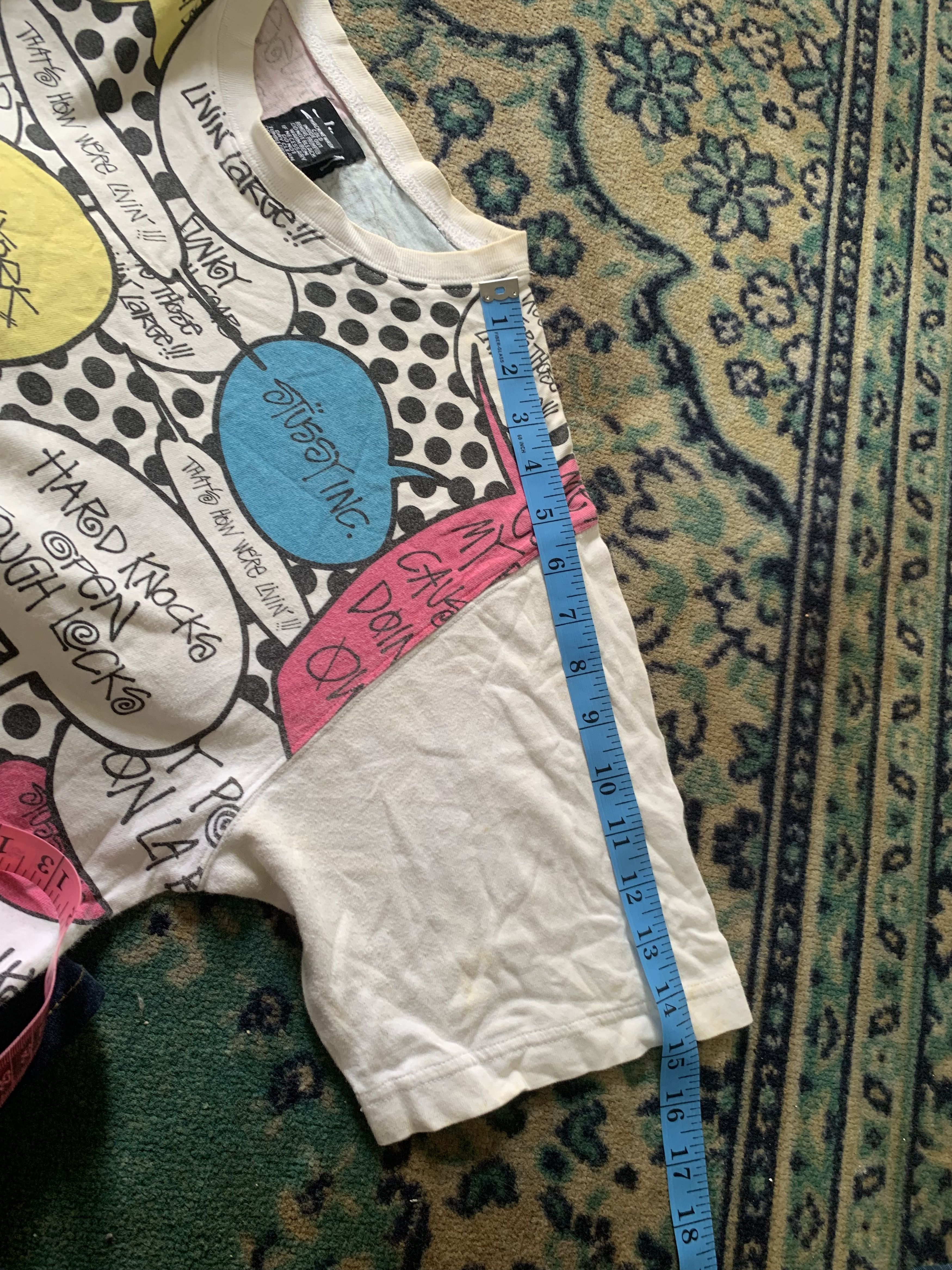 Stussy Vintage Full Print Stussy T-shirt Medium Spell out Size US M / EU 48-50 / 2 - 6 Thumbnail