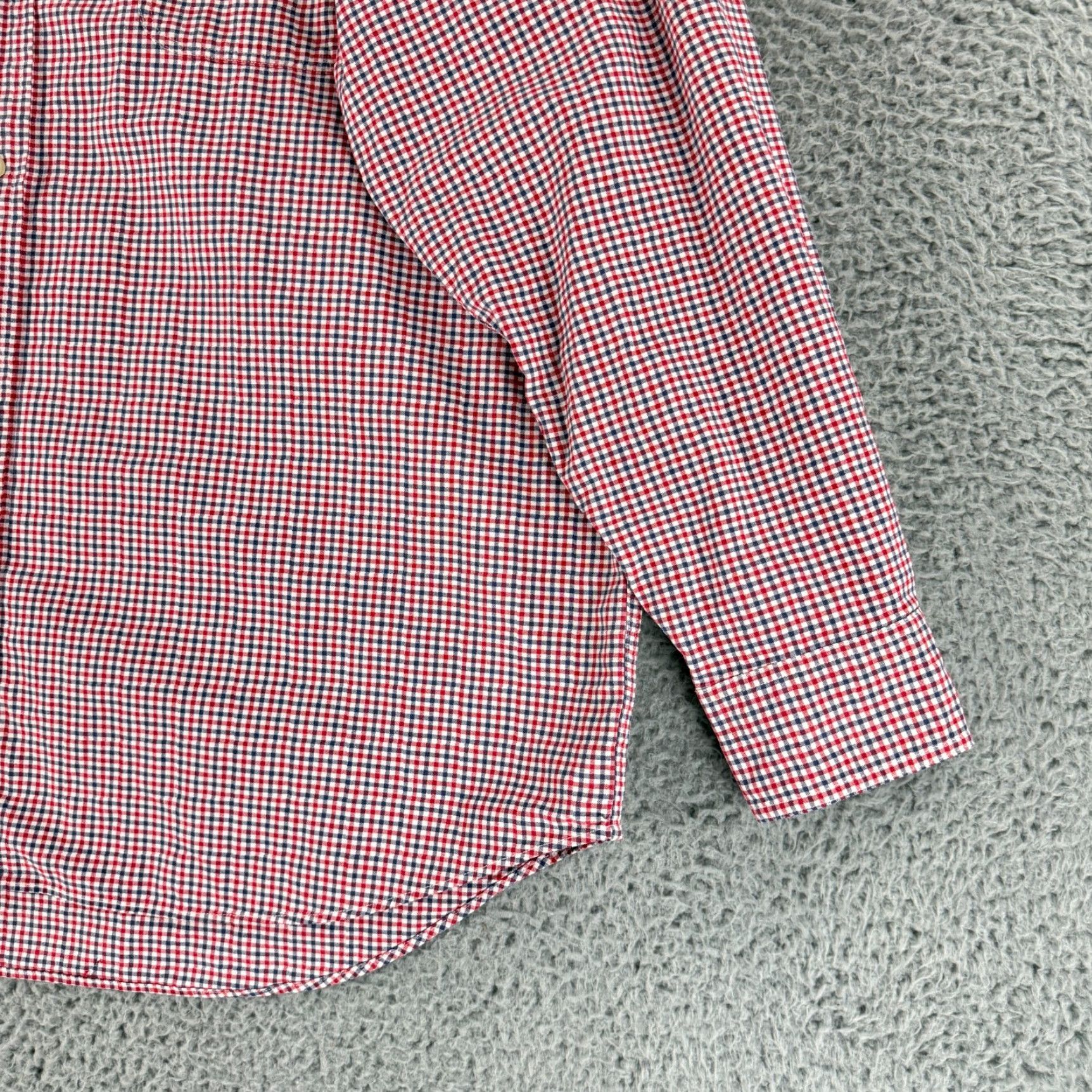 Abercrombie & Fitch Abercrombie & Fitch Button-Up Shirt Mens Large Red Check Print Long Sleeve VTG Size US L / EU 52-54 / 3 - 3 Thumbnail