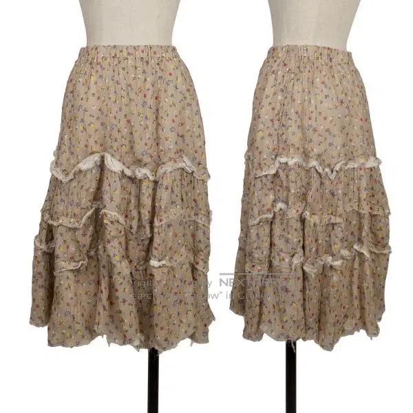 Comme des Garcons Comme Des Garcons size F Brown vintage floral design half Size 23" - 1 Thumbnail