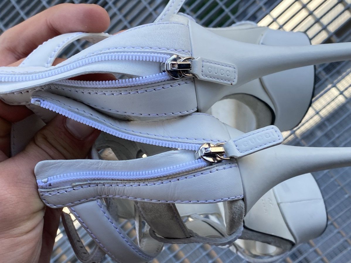 Gucci Gucci Leather Heel Sandals Size US 9 / IT 39 - 11 Thumbnail