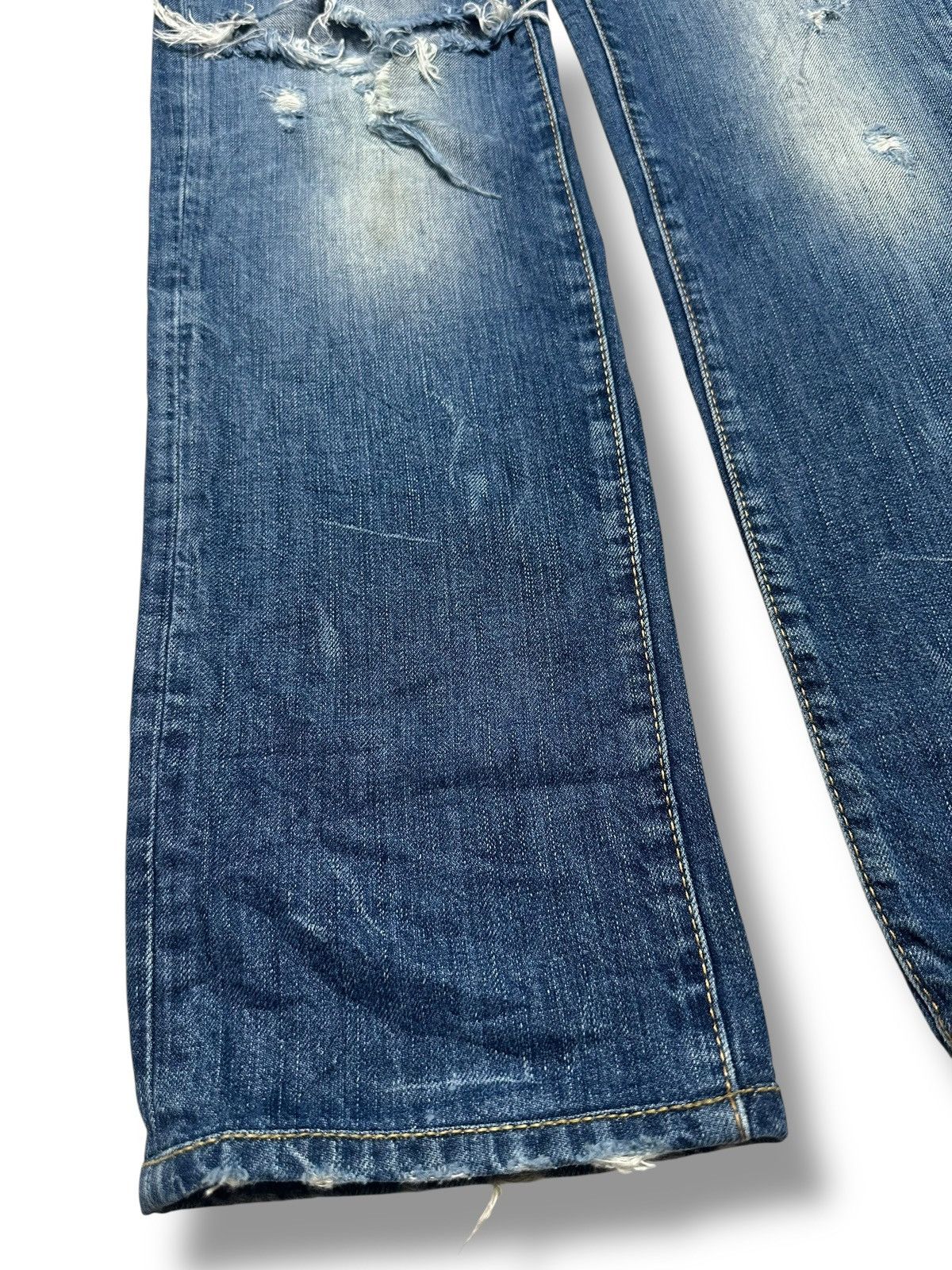 Dsquared2 Dsquared2 Vintage Authentic Distressed Slim With Faded Wash Size US 33 - 14 Thumbnail