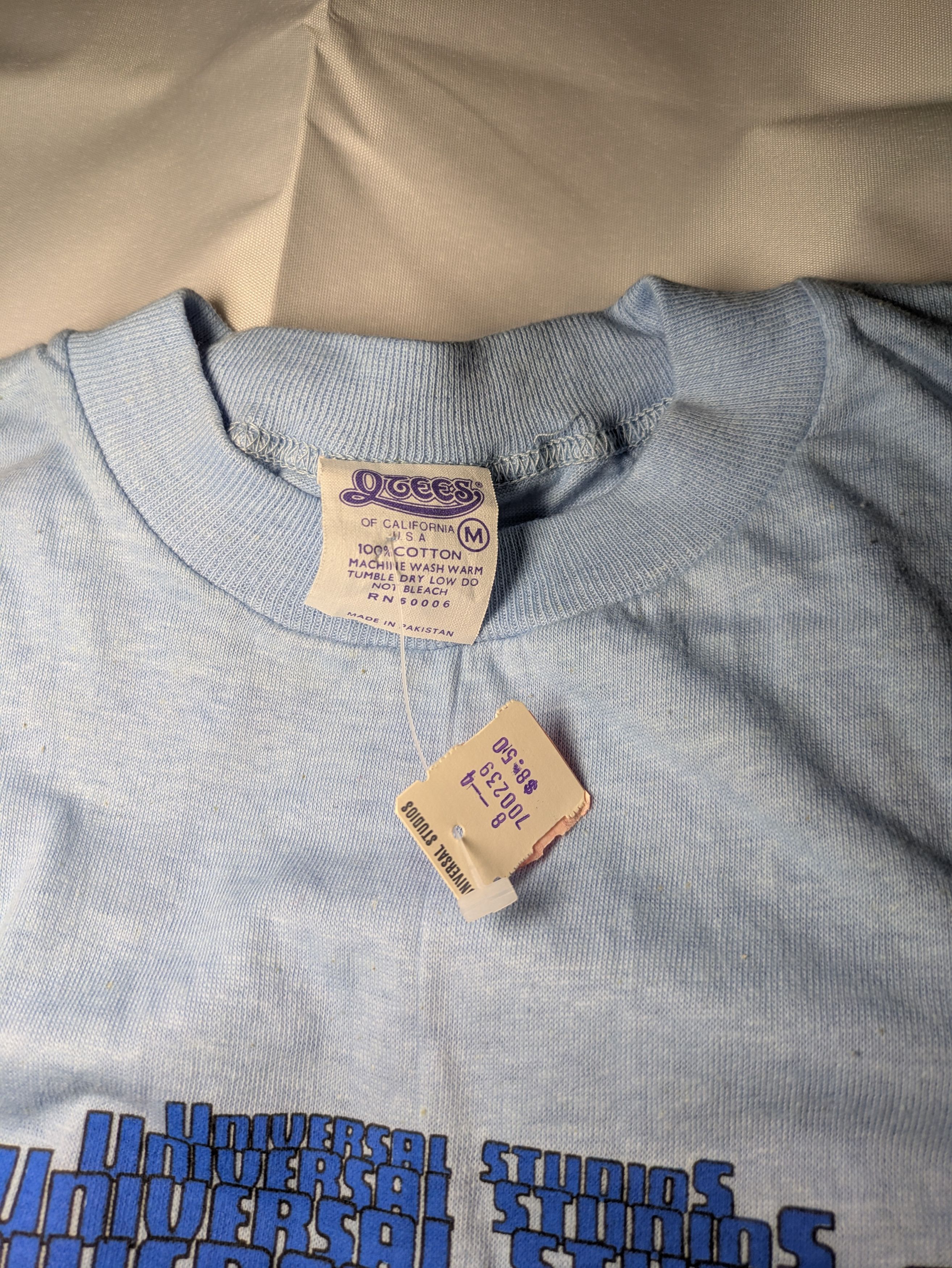 Vintage Vintage '84 universal studios blue t-shirt Size US M / EU 48-50 / 2 - 3 Thumbnail