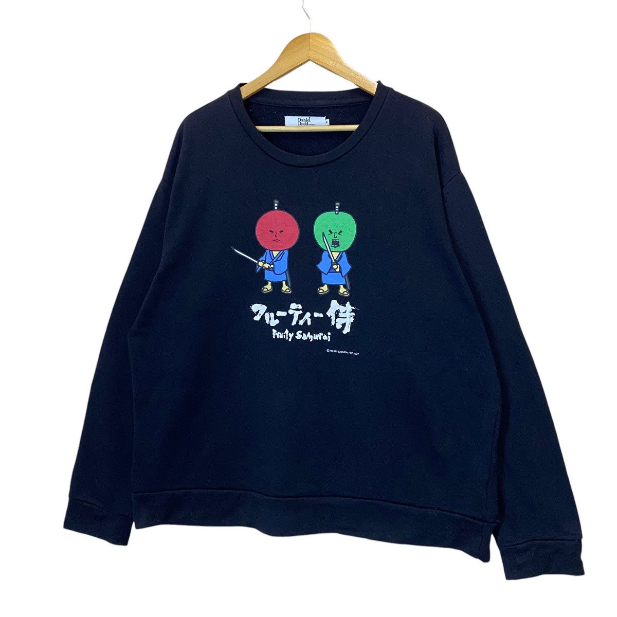 Anime × Cartoon Network × Japanese Brand Classic Samurai Movies Big Logo Crewneck Sweatshirt Size US L / EU 52-54 / 3 - 3 Thumbnail