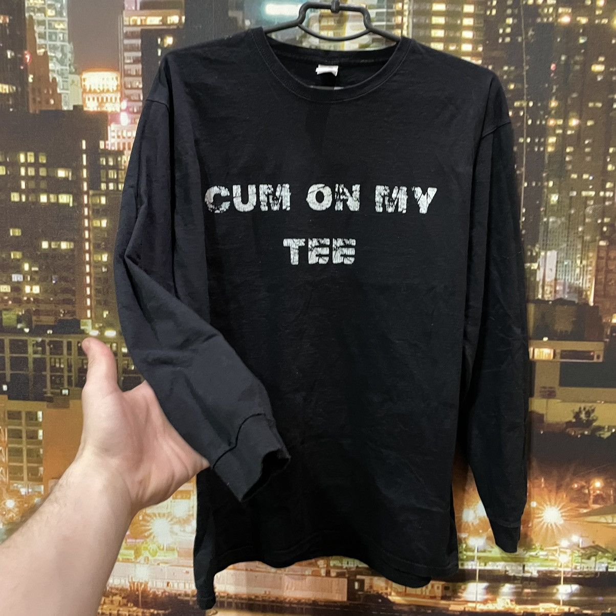 Vintage Vintage 90s Graphic Tee Funny Slogan Y2K Streetwear Black M Size US M / EU 48-50 / 2 - 4 Thumbnail