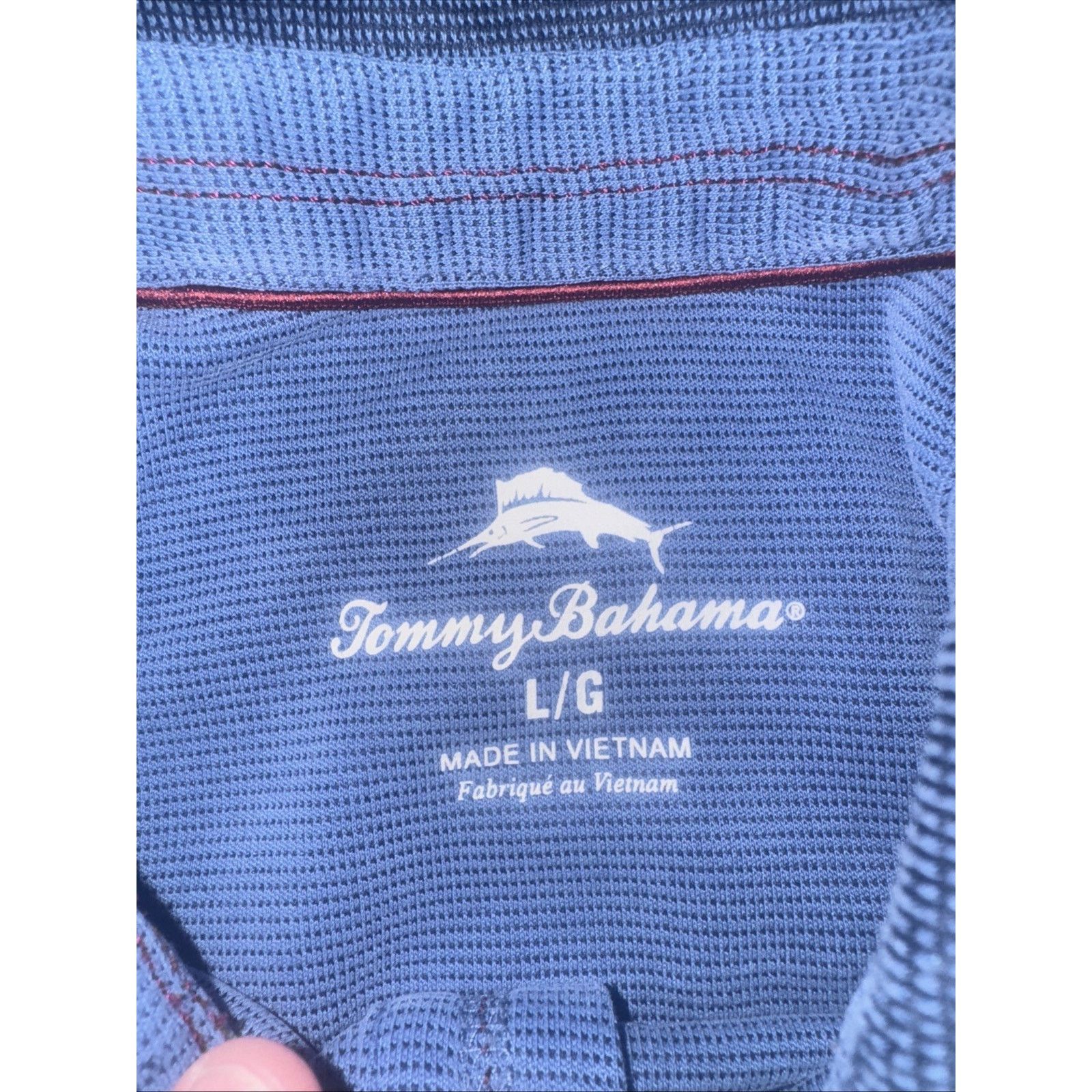 Tommy Bahama Tommy Bahama Long Sleeve Polo Shirt Blue Large 23x27 Size US L / EU 52-54 / 3 - 3 Thumbnail