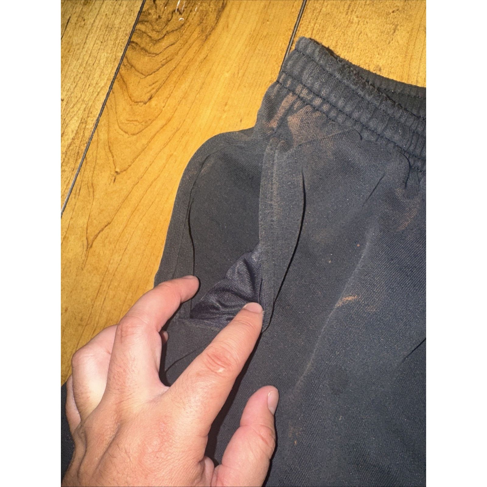 Nike × Vintage Vintage Nike Sweatpants Black USA Made Men’s 32x30 Size US 32 / EU 48 - 10 Thumbnail