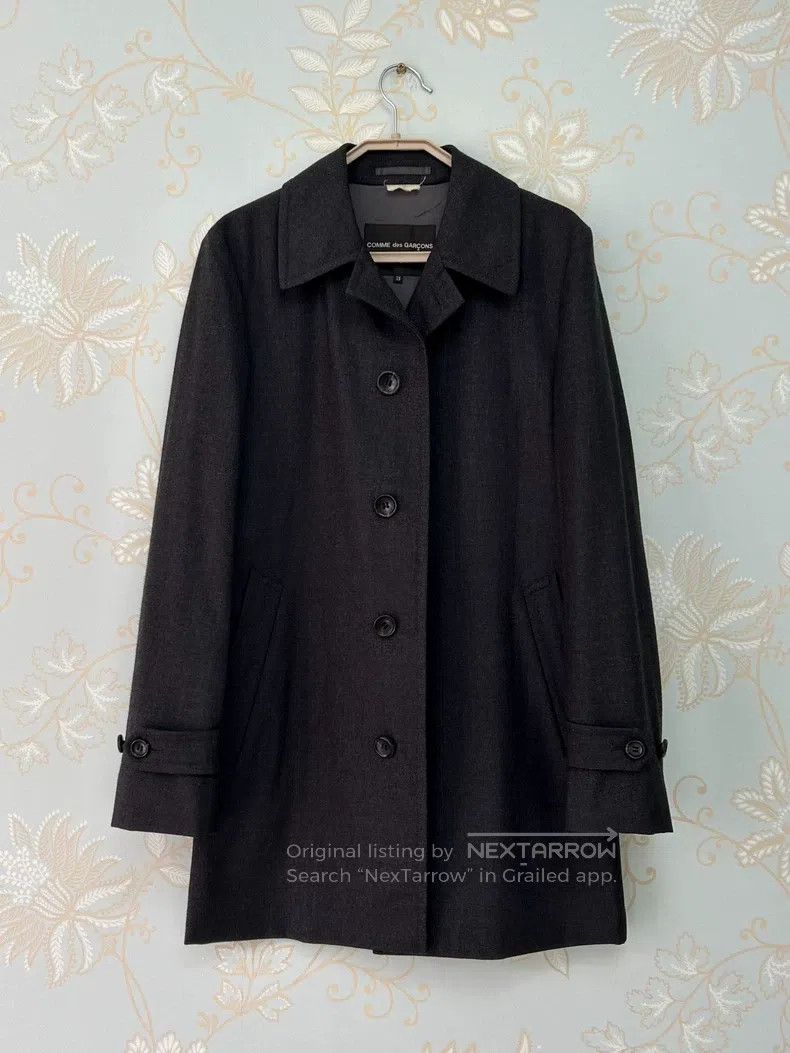 Comme des Garcons Comme Des Garcons Dark Grey Overcoat Size US XS / EU 42 / 0 - 1 Thumbnail