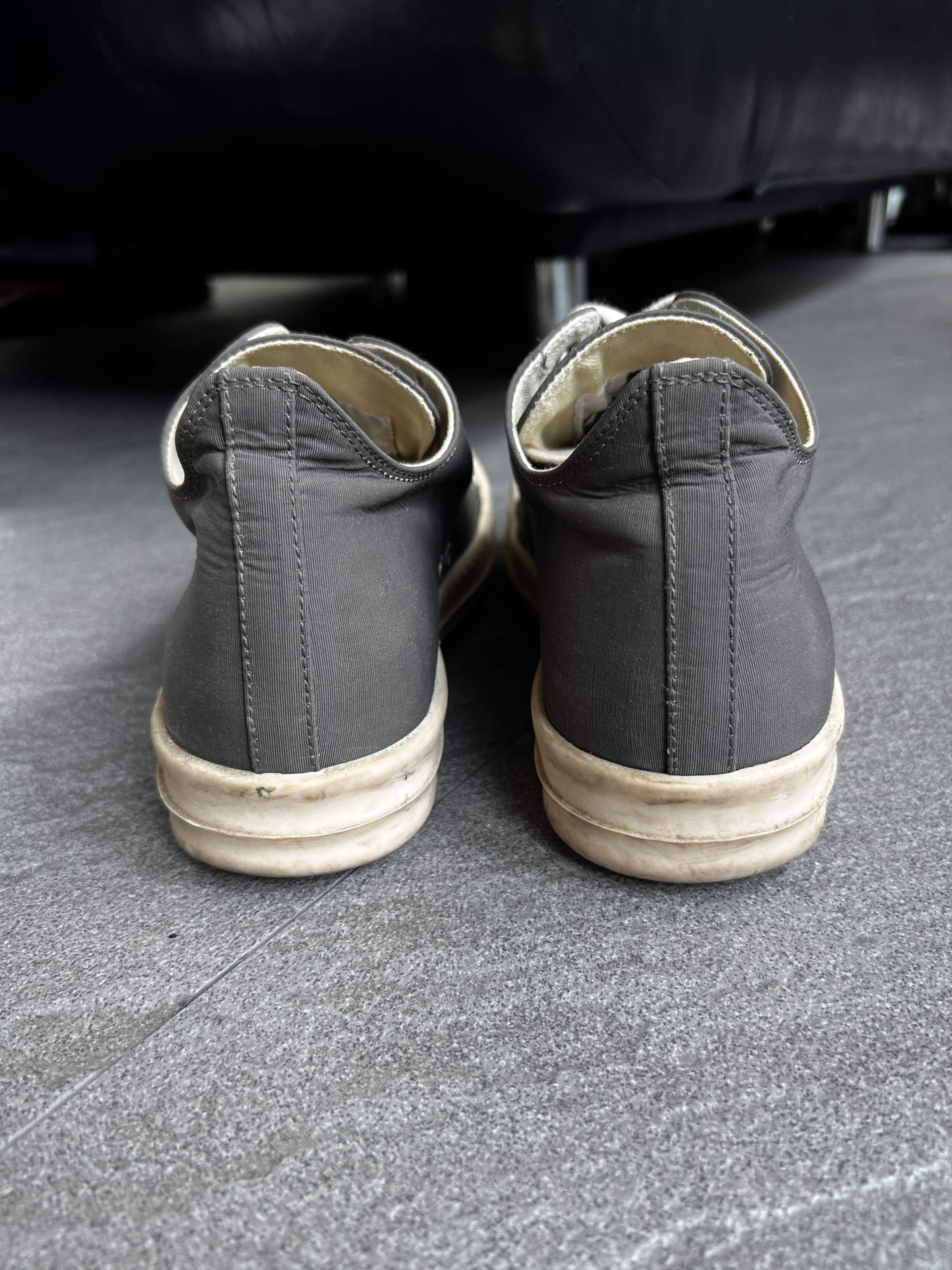 Rick Owens Drkshdw Rick Owens DRKSHDW Ramones Low Grey Canvas EU39.5 Italy Size US 6.5 / EU 39-40 - 6 Thumbnail