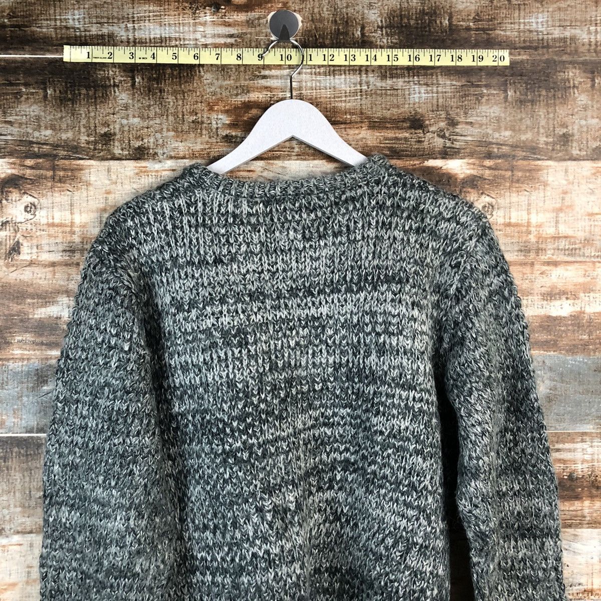 Homespun Knitwear × Japanese Brand Elle Piere vintage Grey Knitwear #A2353 Size M / US 6-8 / IT 42-44 - 13 Thumbnail