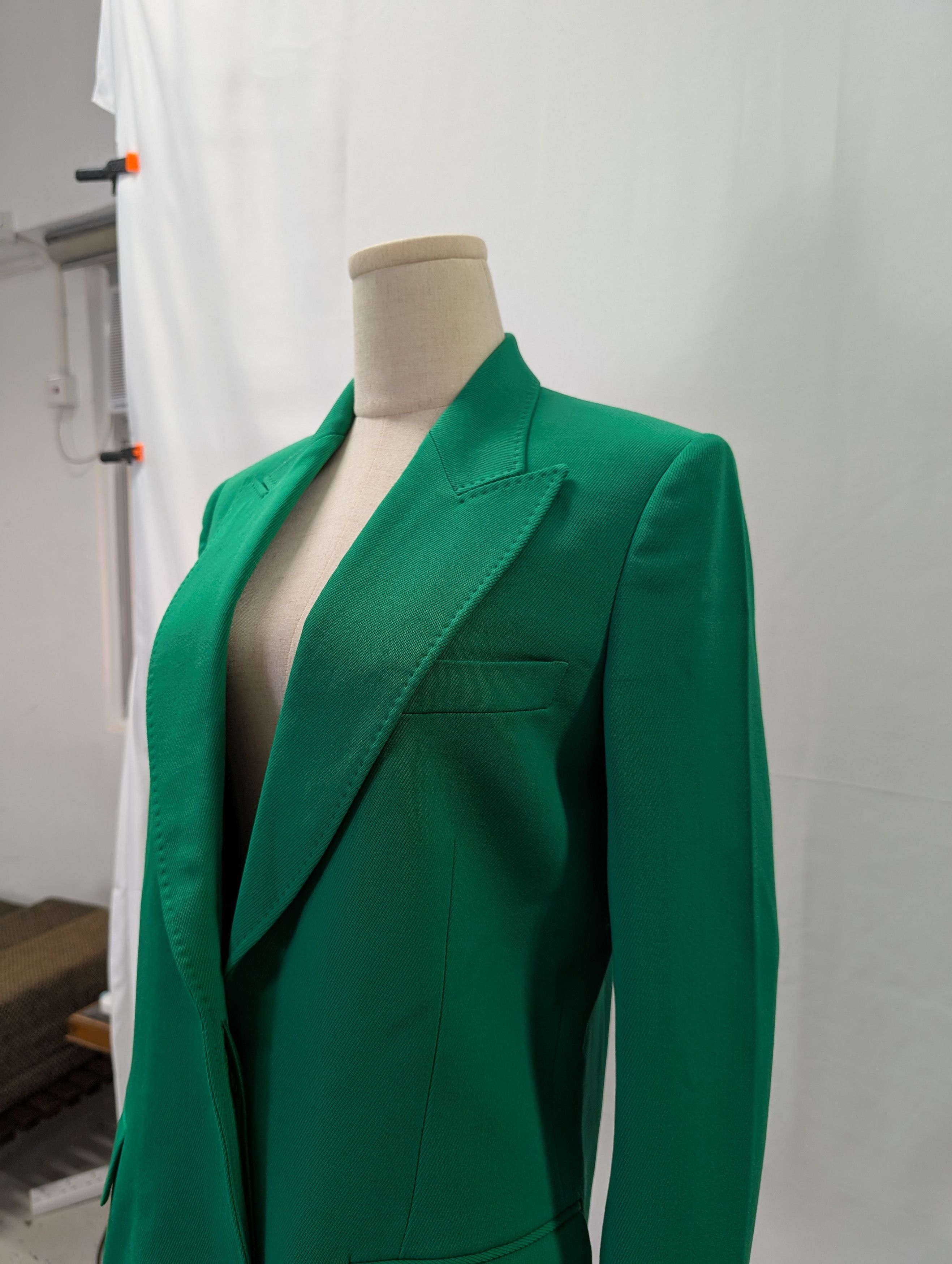 Stella McCartney Stella Mccartney Green Wool Blazer Size XS / US 0-2 / IT 36-38 - 3 Thumbnail
