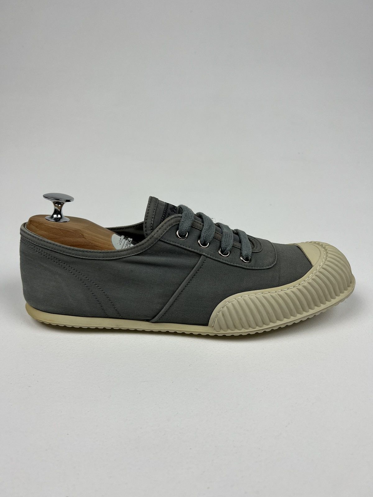 Prada PRADA Sneakers Low-Top Shoes Denim Rubber Logo Gray Wmn’s Size US 9 / IT 39 - 7 Thumbnail