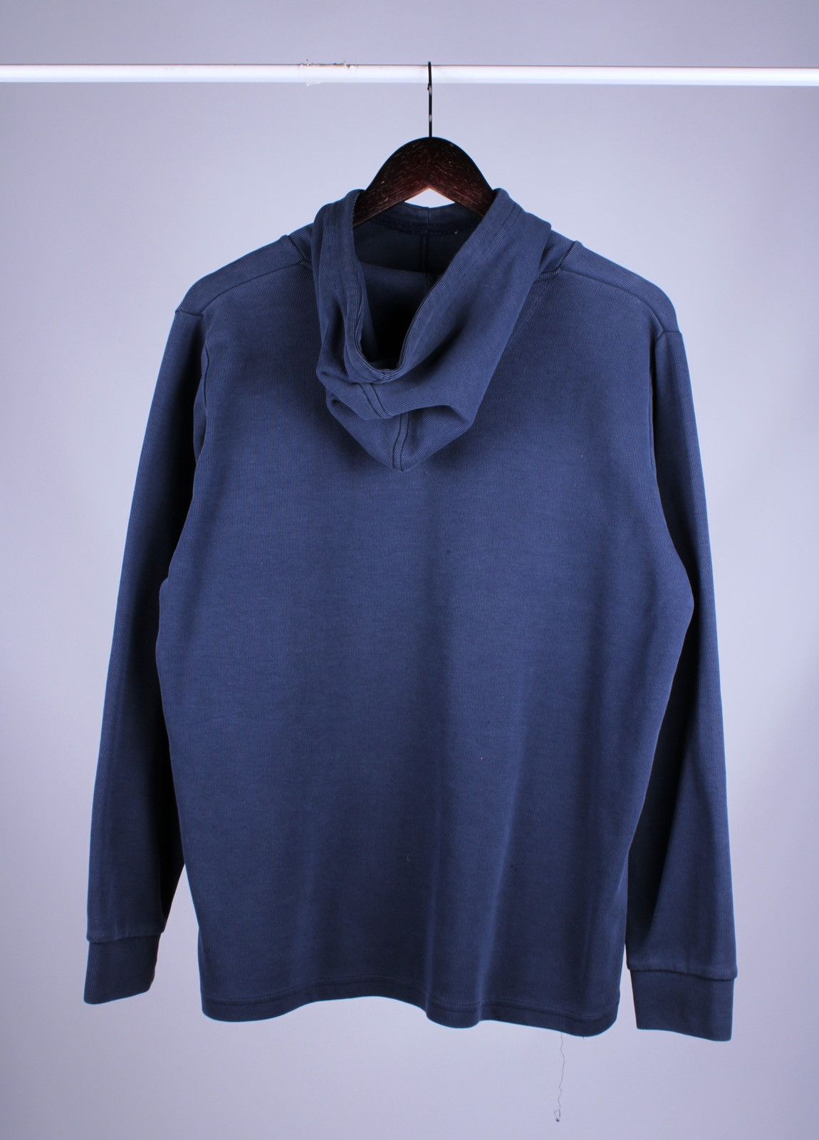 Nike × Vintage NIKE Vintage Ninja Style Blue High Neck Drawstring Hoodie Size US S / EU 44-46 / 1 - 3 Thumbnail