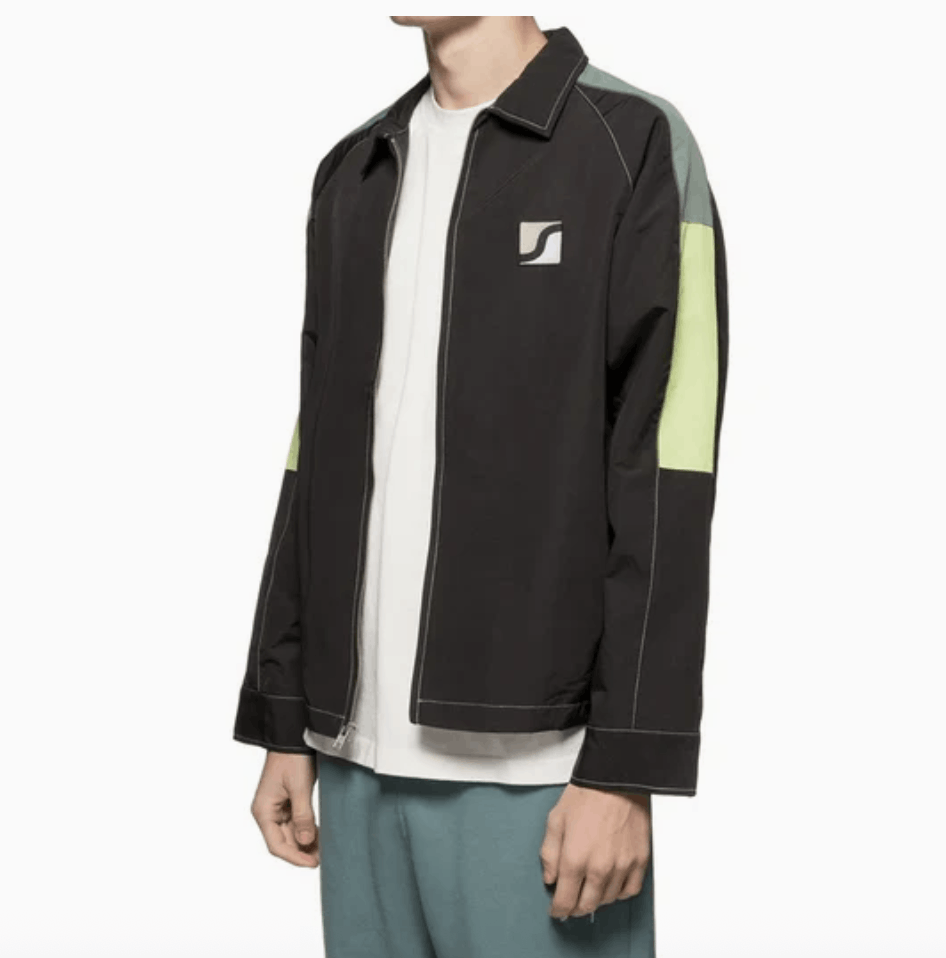 Stussy Stussy Panel Zip Jacket Panel Contrast Stitch Black Size L Size US L / EU 52-54 / 3 - 9 Thumbnail
