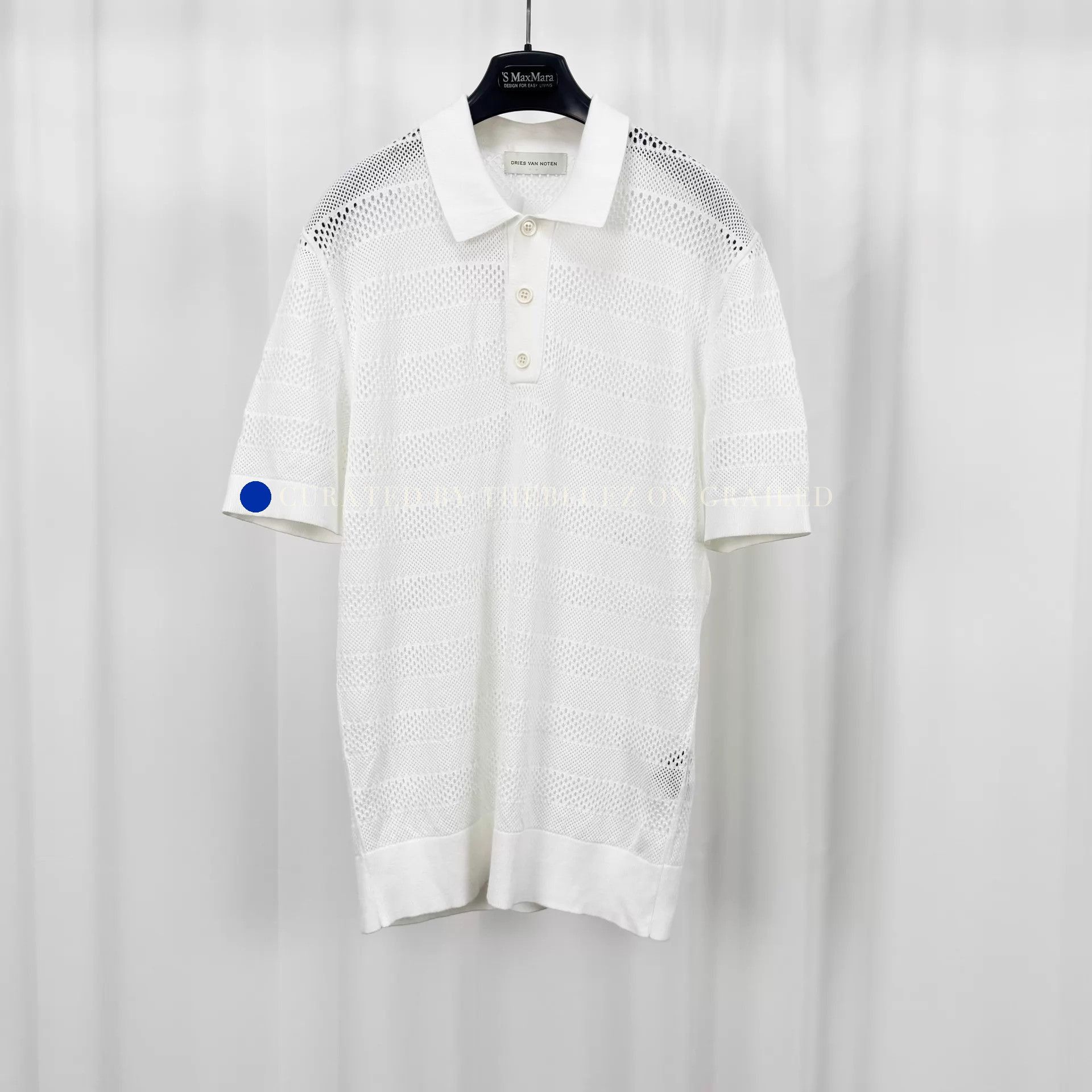Dries Van Noten Open Knit Short Sleeve Polo Size US L / EU 52-54 / 3 - 1 Thumbnail