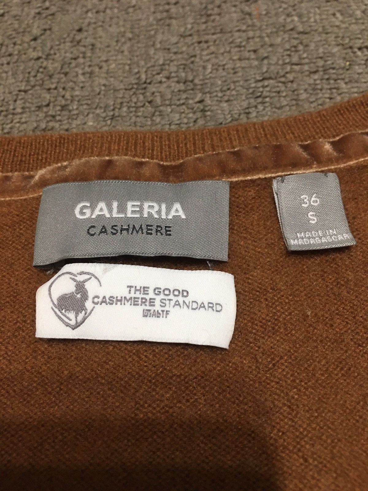 Designer GALERIA Cashmere V-neck Sweater Jumper Size EU36 / S Size S / US 4 / IT 40 - 7 Thumbnail