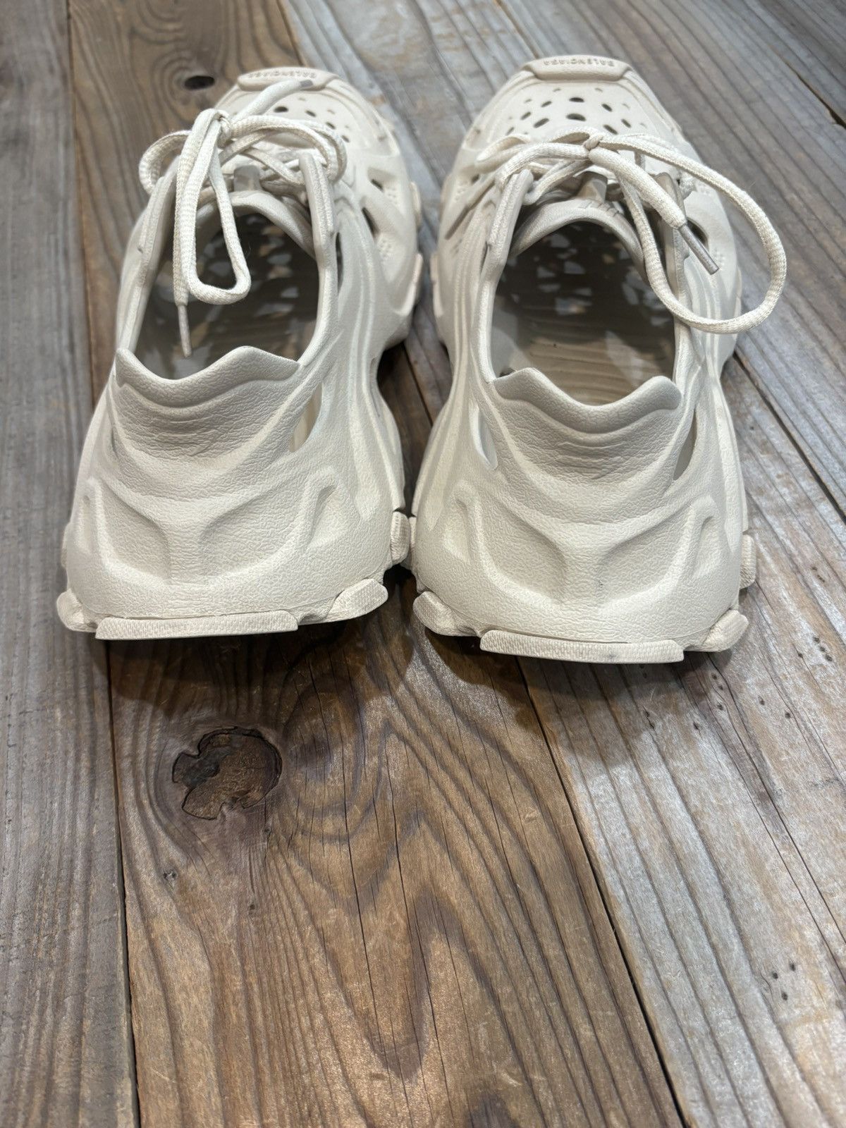 Balenciaga HD Lace Up Sneakers Off White 40 Size US 7 / EU 40 - 4 Thumbnail