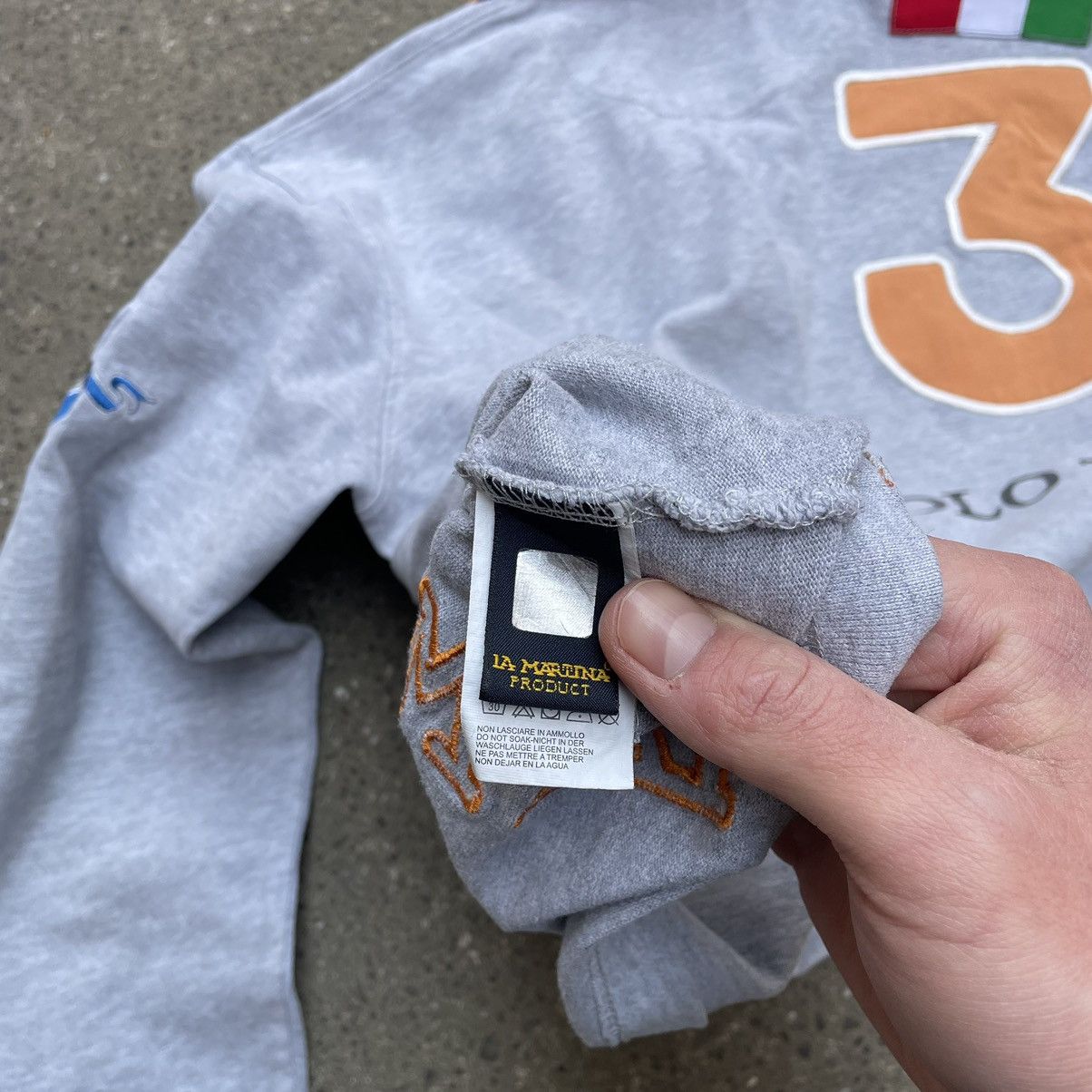 La Martina × Vintage Vintage La Martina ITALY Polo Team Big Logo Rugby Shirt Size US M / EU 48-50 / 2 - 10 Thumbnail