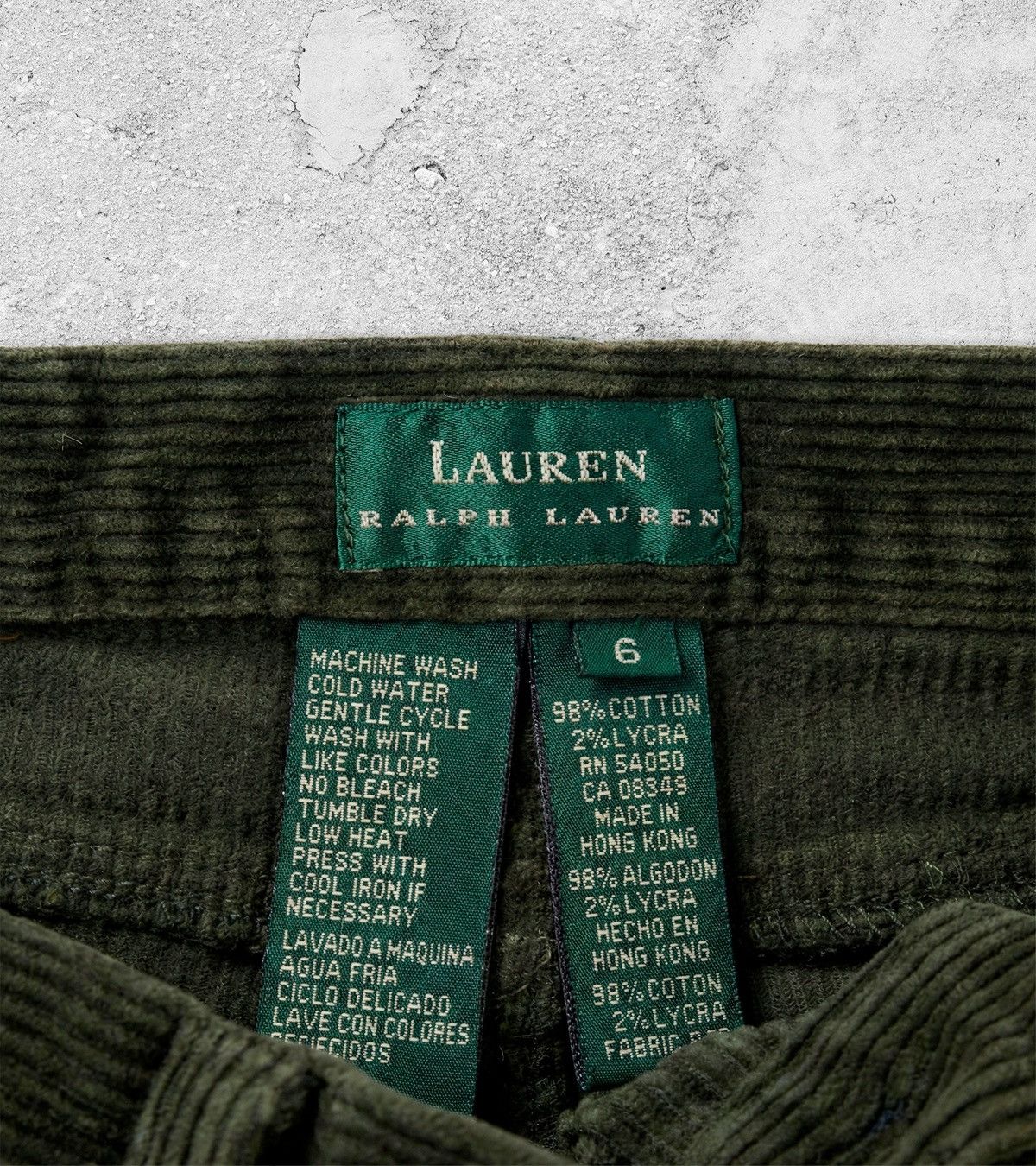Lauren Ralph Lauren Corduroy Olive Shiny Pants LAUREN by RALPH LAUREN 6 Size 28" / US 6 / IT 42 - 5 Thumbnail