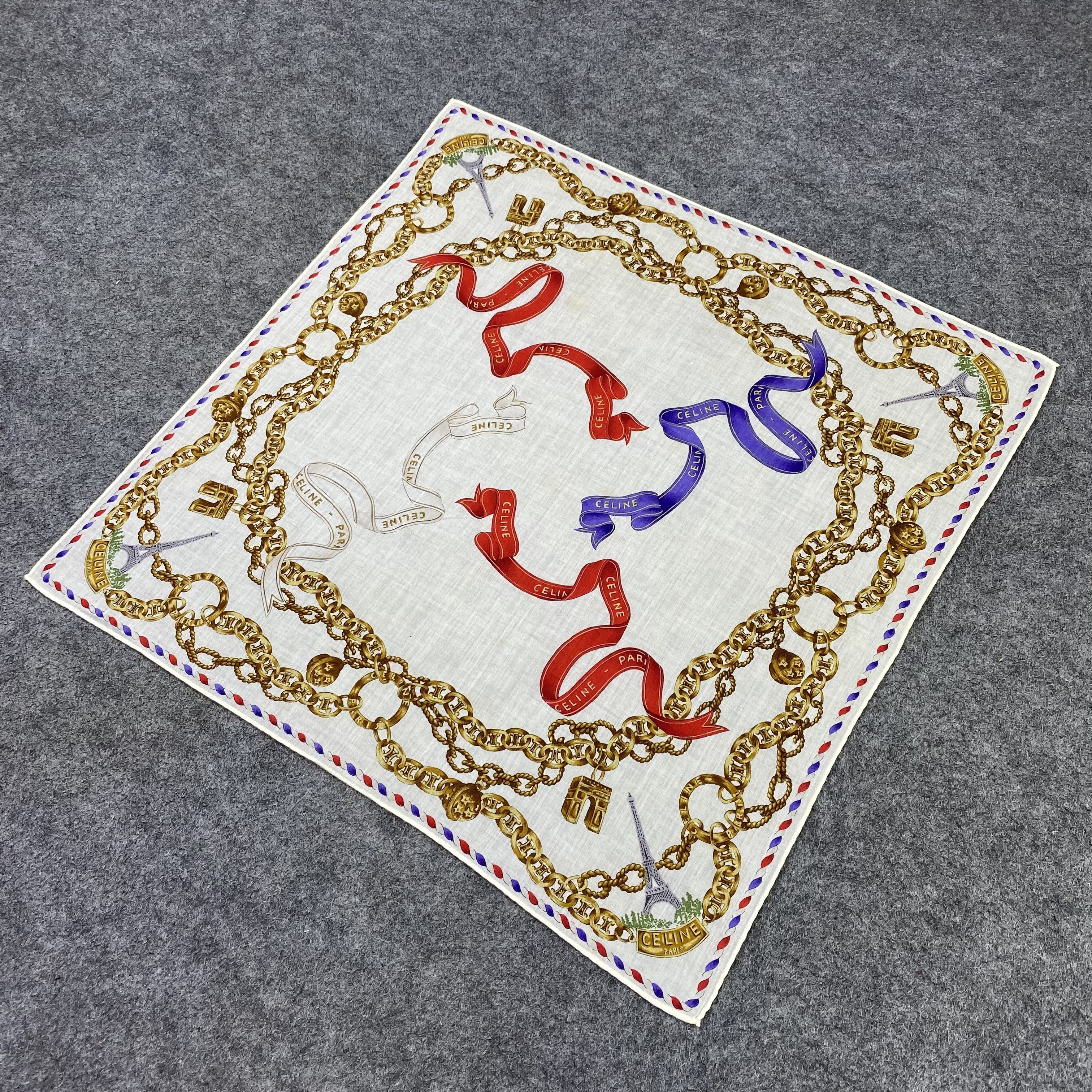 Celine Celine Handkerchief Neckerchief Bandana-B1815 Size ONE SIZE - 4 Thumbnail