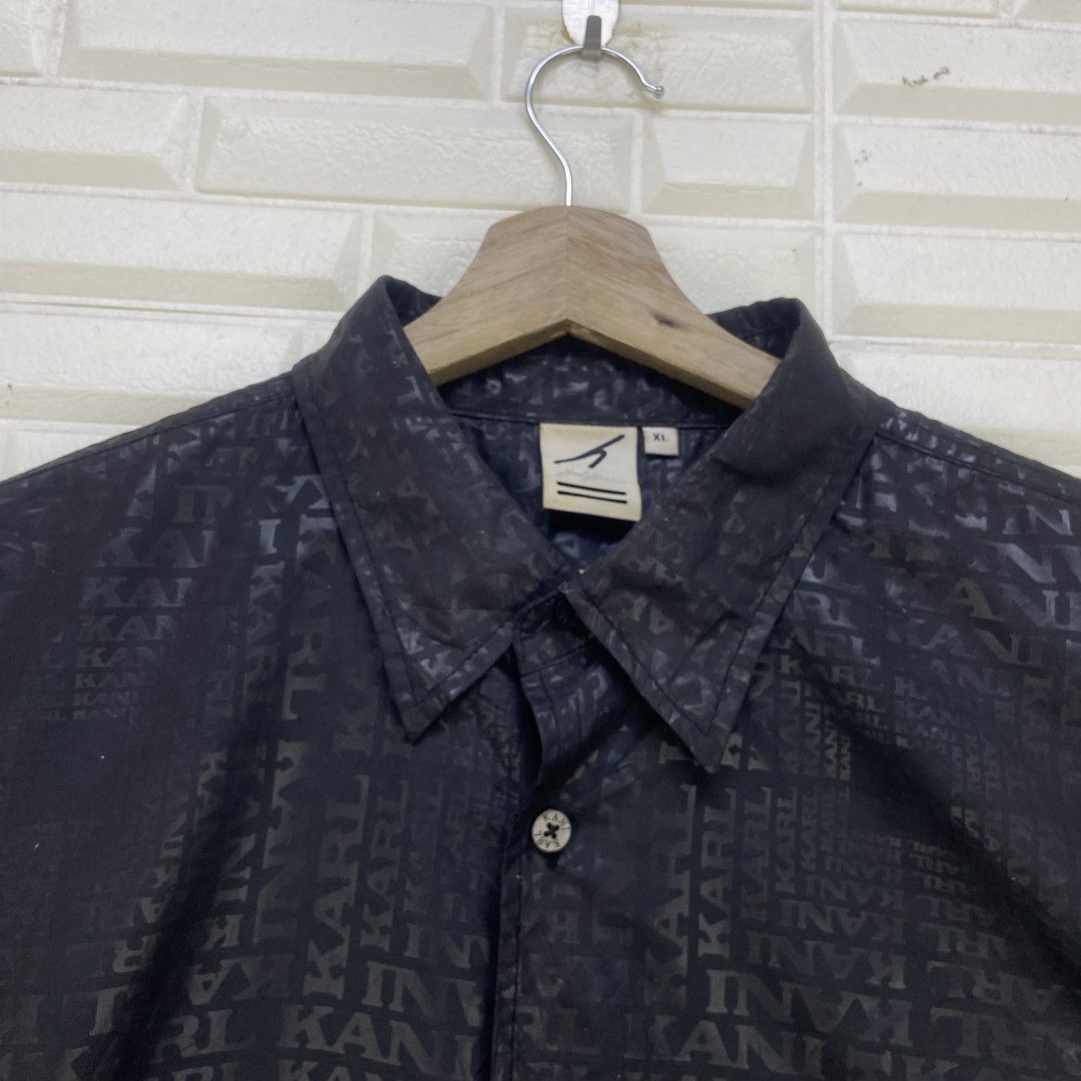 Karl Kani Karl Kani Full Print Monogram Polyester Shirt Size US XL / EU 56 / 4 - 4 Thumbnail