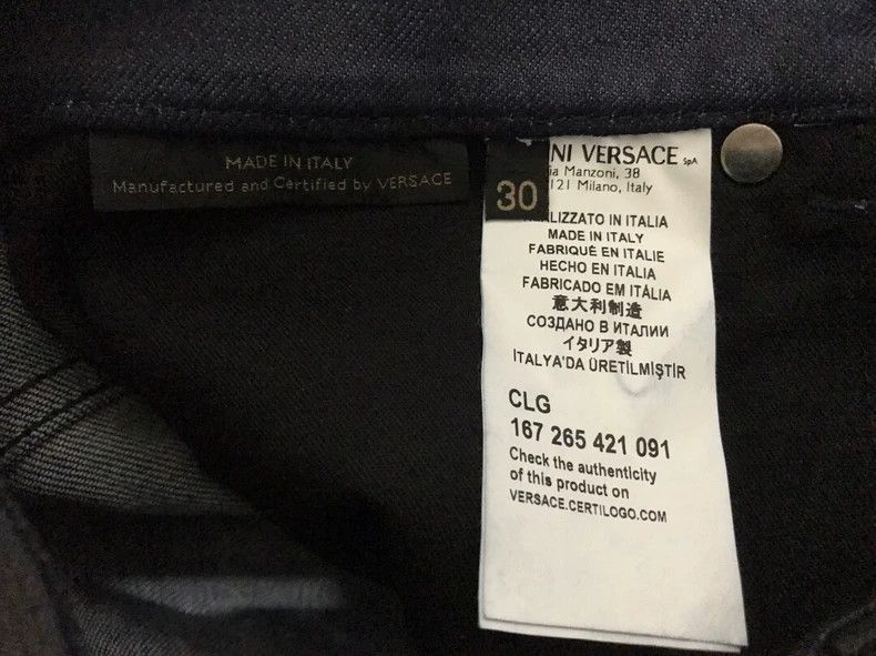 Versace Versace Black imitation leather jeans Size 30" / US 8 / IT 44 - 6 Thumbnail