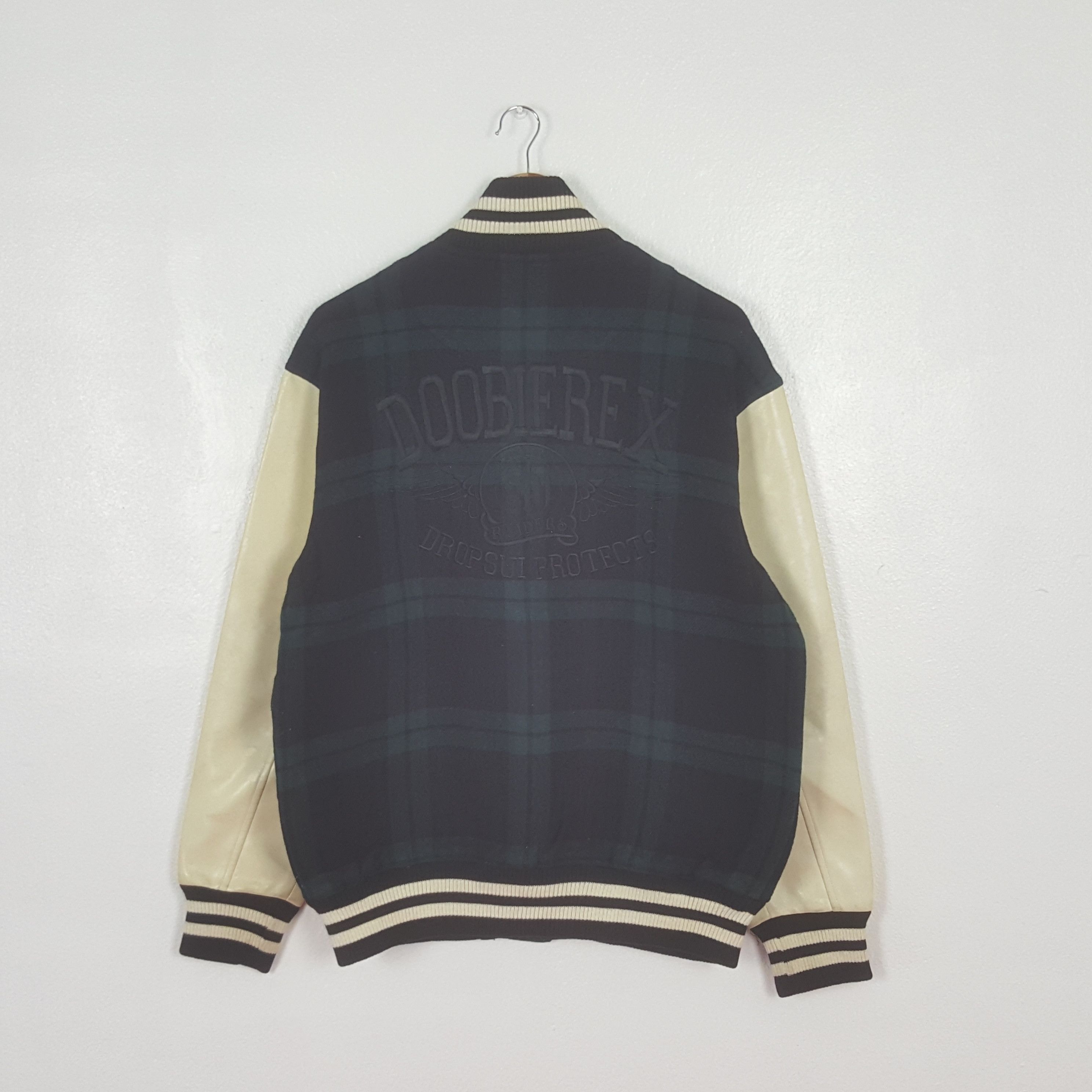Breath & Stone Vintage Doobierex Wool Varsity Jacket C309N15 Size US L / EU 52-54 / 3 - 1 Thumbnail