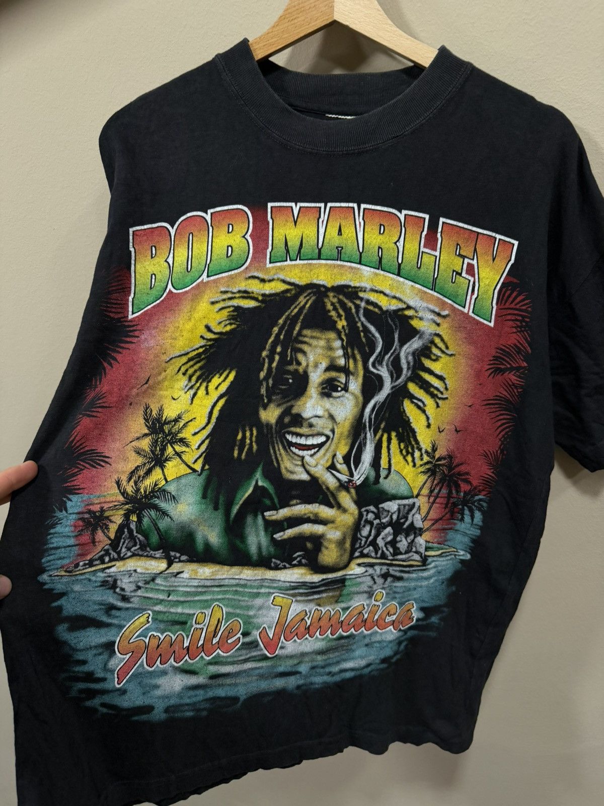 Bob Marley Vintage Bob Marley Smile Jamaica T-Shirt Size US XL / EU 56 / 4 - 3 Thumbnail