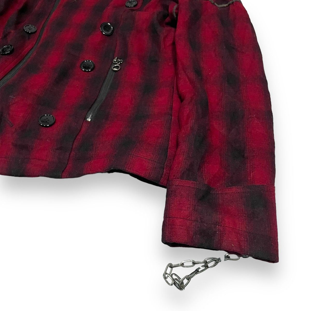 If Six Was Nine × Japanese Brand × Seditionaries RMANICA CS BLACK DOUBLE BREASTED TARTAN JACKET Size US L / EU 52-54 / 3 - 9 Thumbnail