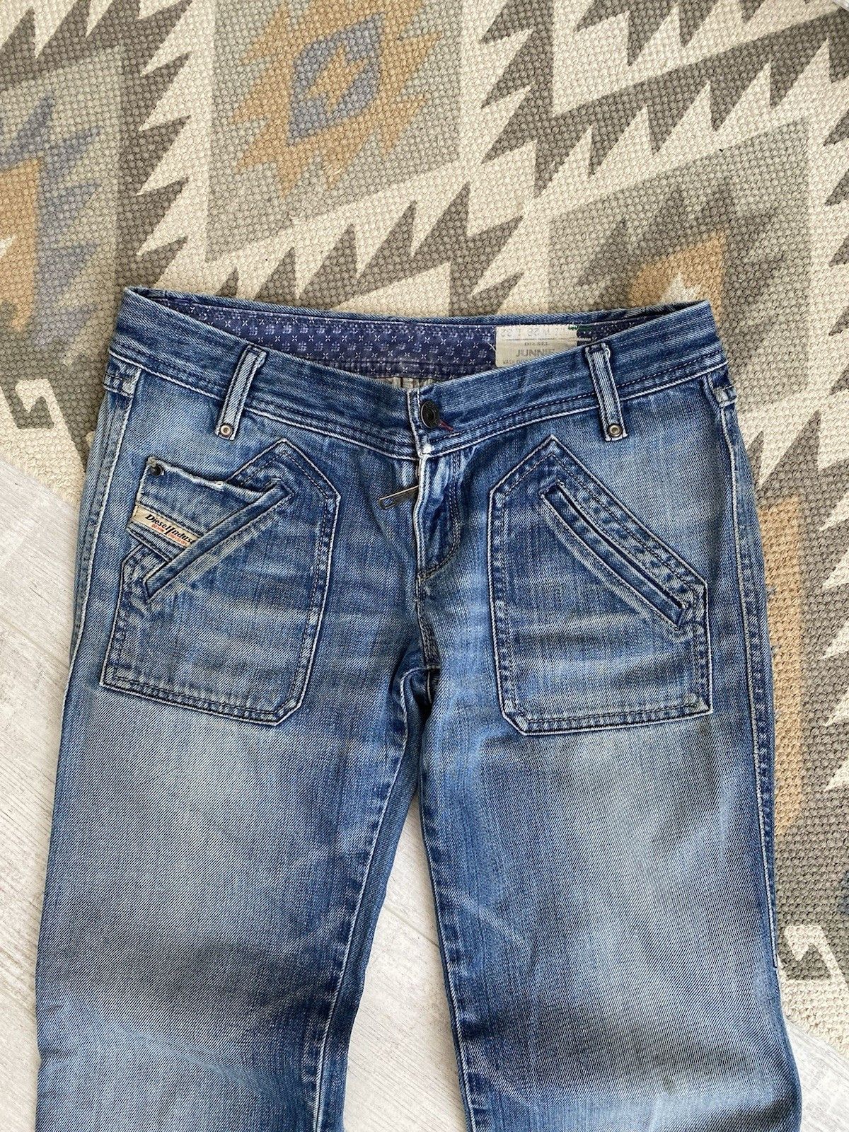 Diesel Y2k Diesel Womens Blue Low Rise Jeans Pants Size 28" / US 6 / IT 42 - 3 Thumbnail