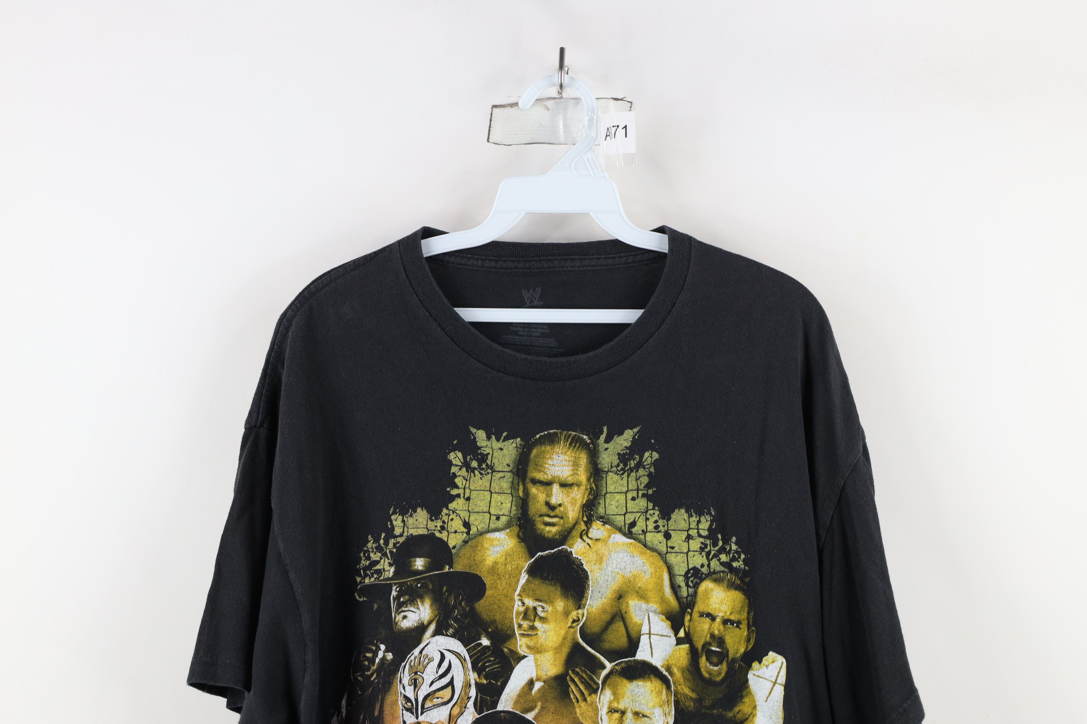 Vintage Y2K WWE Wrestling CM Punk Cena Undertaker Triple H T-Shirt Size US XL / EU 56 / 4 - 2 Thumbnail