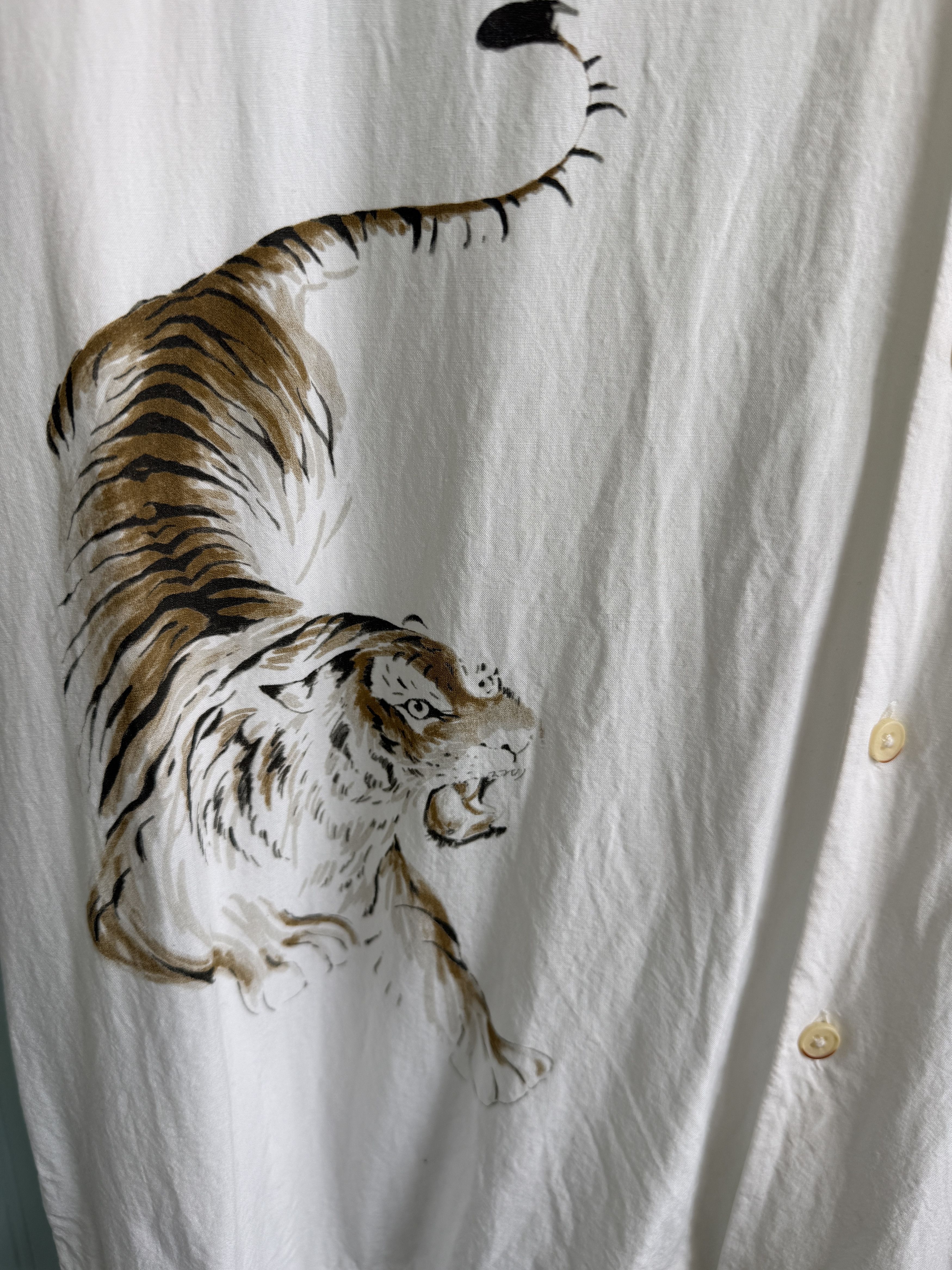 Zara Zara Man short sleeved button up Tiger shirt Size US L / EU 52-54 / 3 - 2 Thumbnail
