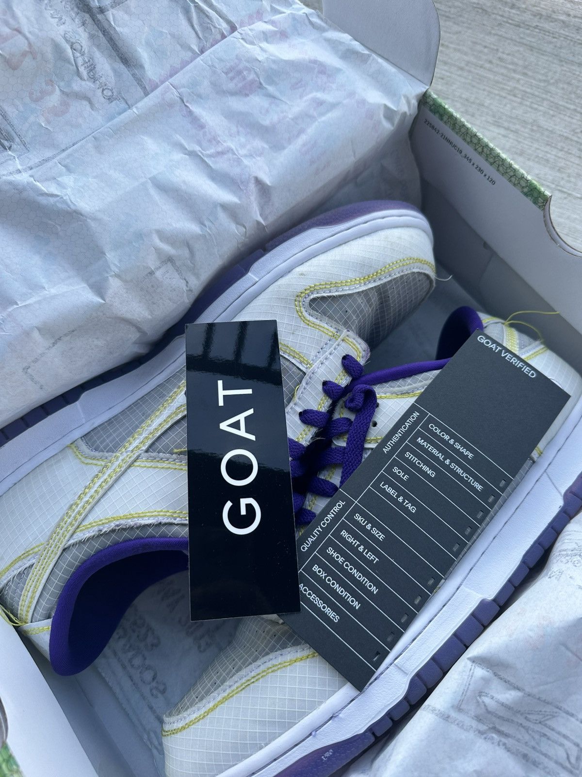 Nike Union x LA Dunk Low ‘Passport pack - court purple’ Size US 11 / EU 44 - 3 Thumbnail