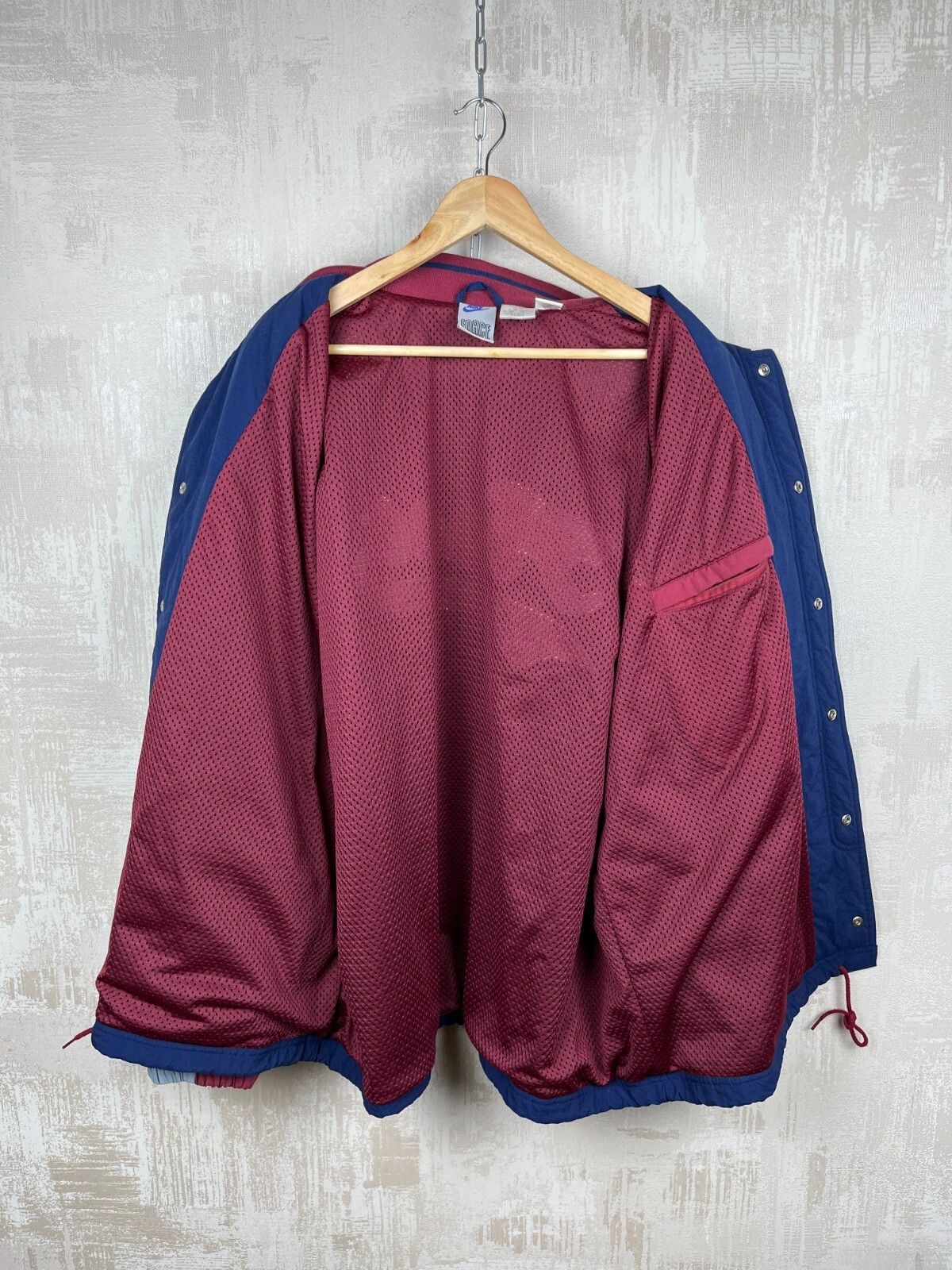 Nike 90's Nike Force Basketball Vintage Jacket Oversized Snap Size US XL / EU 56 / 4 - 13 Thumbnail