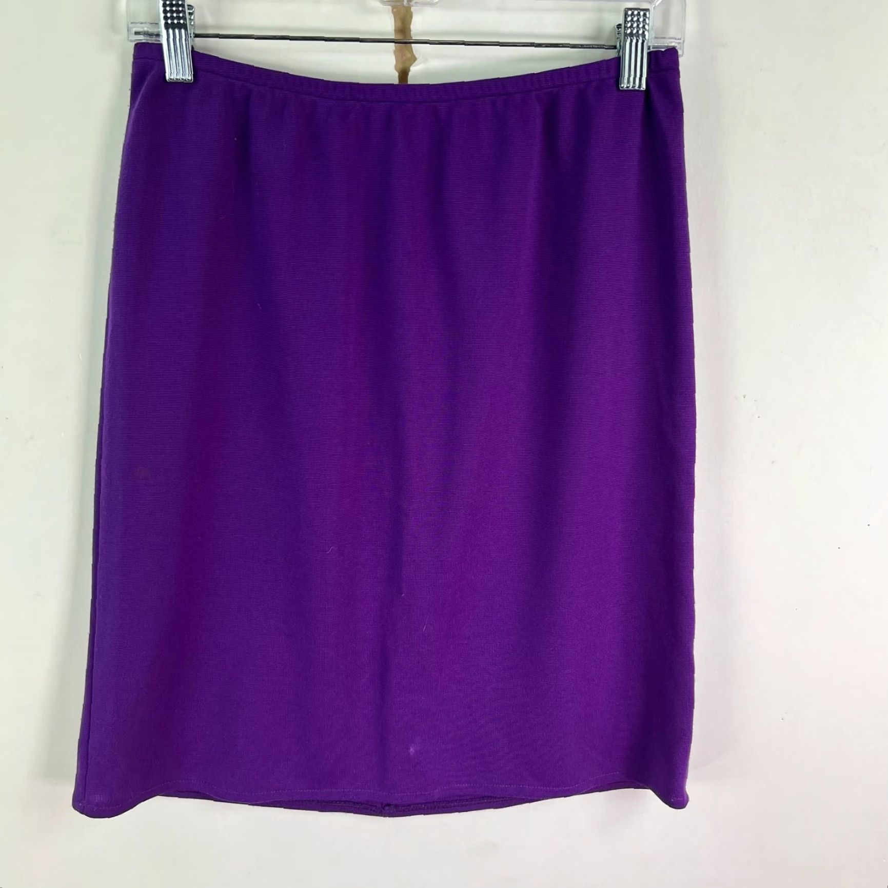 Vintage VINTAGE Avon A-Line Wool Blend Skirt Womens Size S Purple Midi 80s City Size 28" / US 6 / IT 42 - 2 Thumbnail