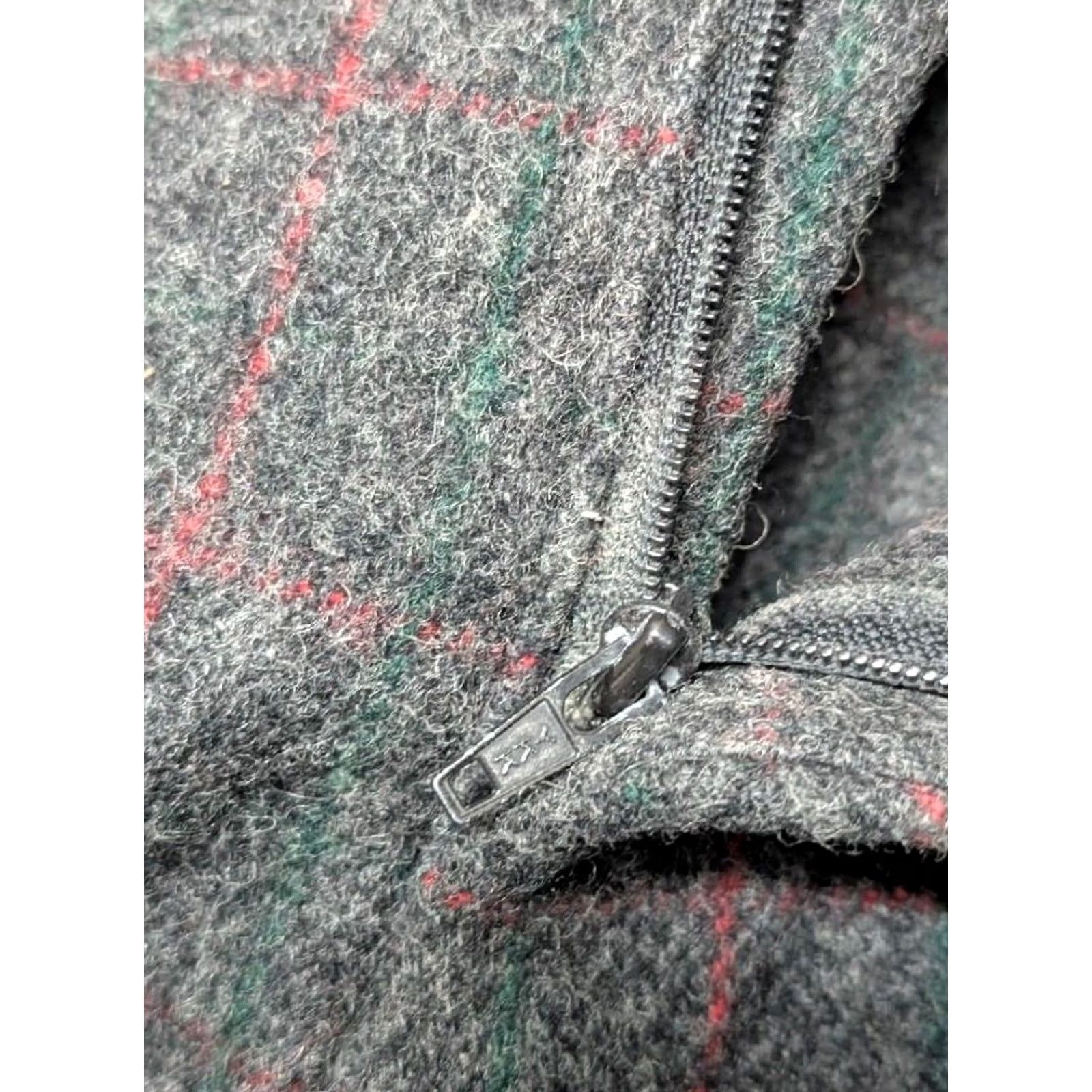Vintage VINTAGE Woolrich Pants WOOLRICH hunting 38x30 charcoal gray striped Mens Wool - Malone Thick Wool Mens Pants Size US 38 / EU 54 - 3 Thumbnail