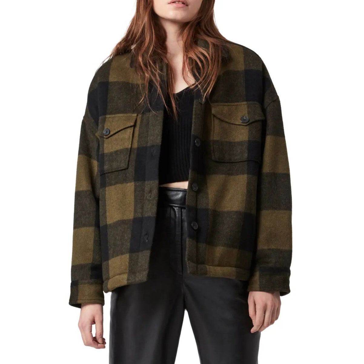 Allsaints ALLSAINTS Women's Luella Check Jacket Size US/4 Size S / US 4 / IT 40 - 1 Thumbnail