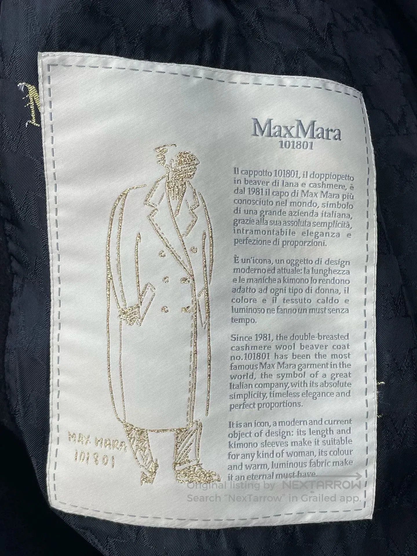 Other Maxmara 101801 Black Cashmere Coat. Size US XS / EU 42 / 0 - 5 Thumbnail
