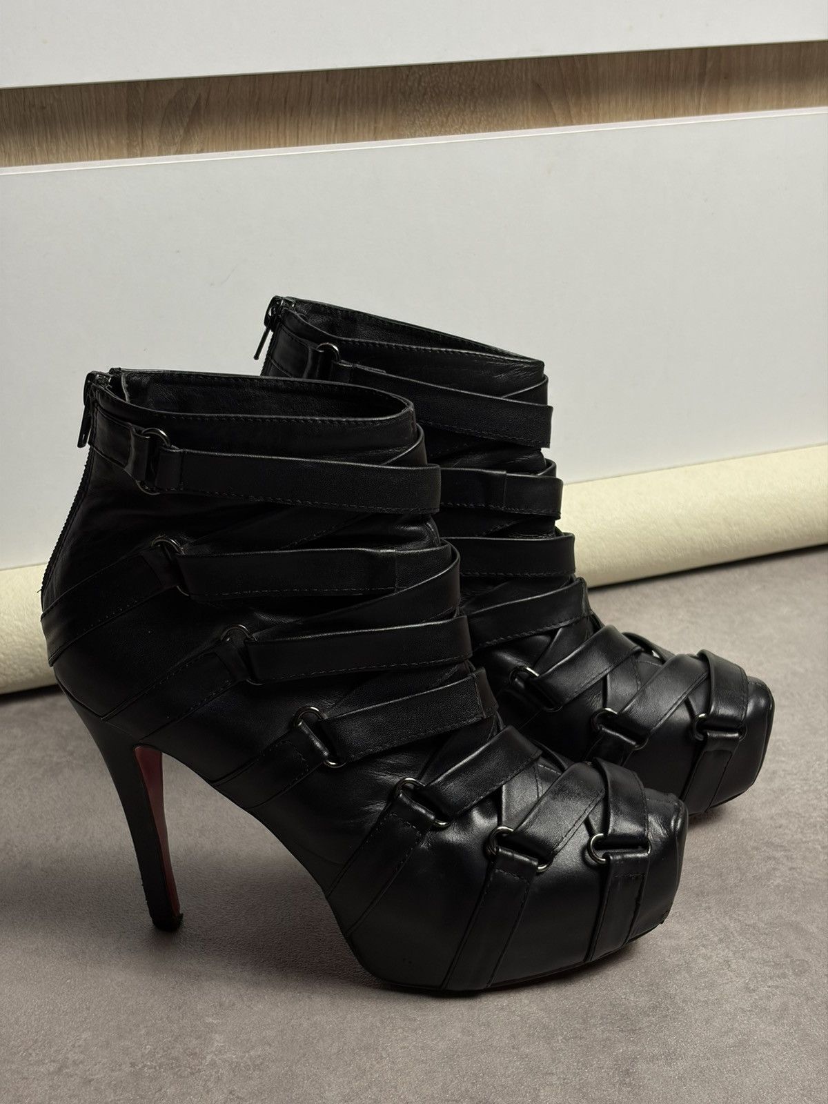 Christian Louboutin Christian Louboutin Nitoinimoi 120 Bandage Ankle Boots Y2K Size US 8 / IT 38 - 6 Thumbnail