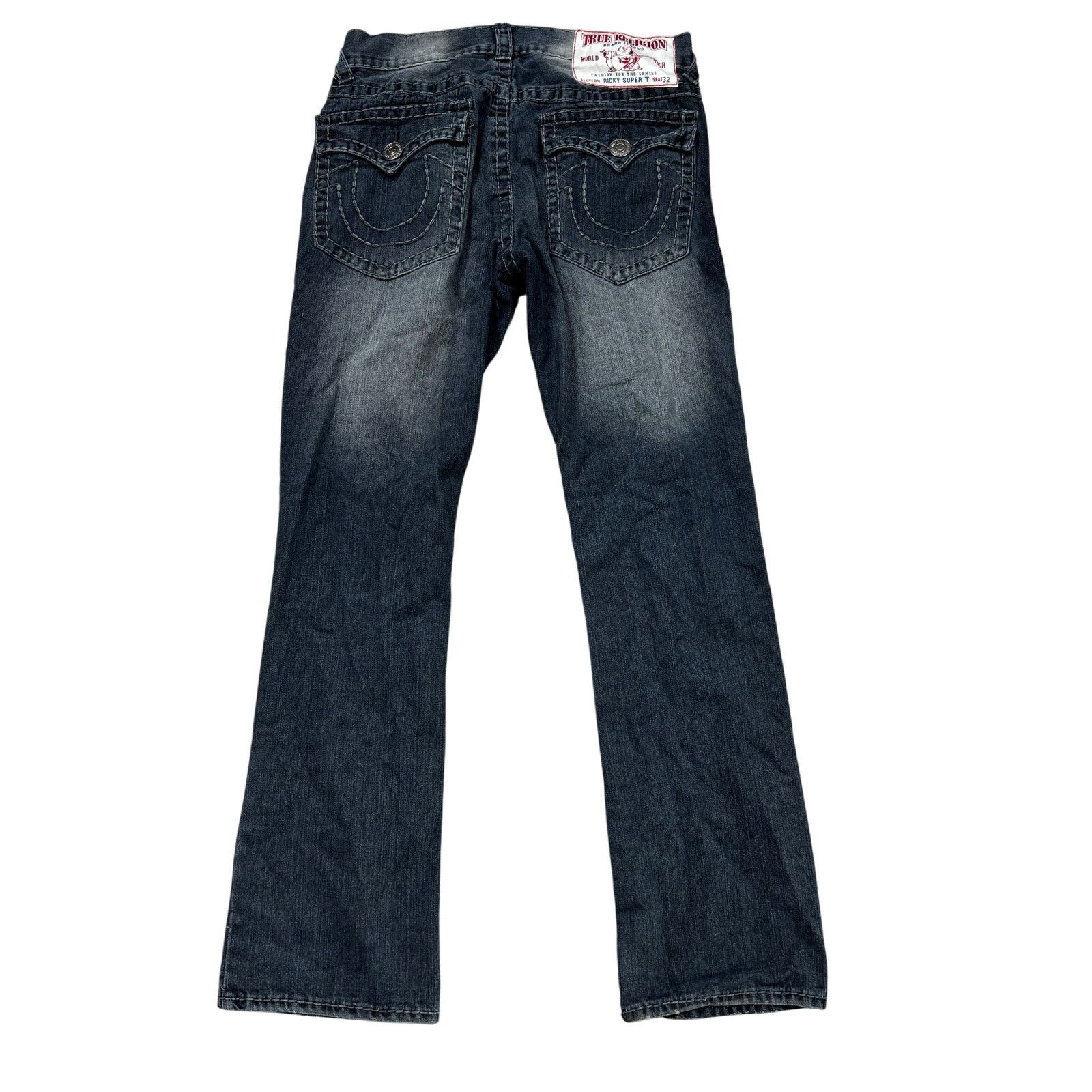 boysさん専用TRUE RELIGION RICKY SUPER T True Religion Ricky Super T Jeans Men's 32x33 Made in USA