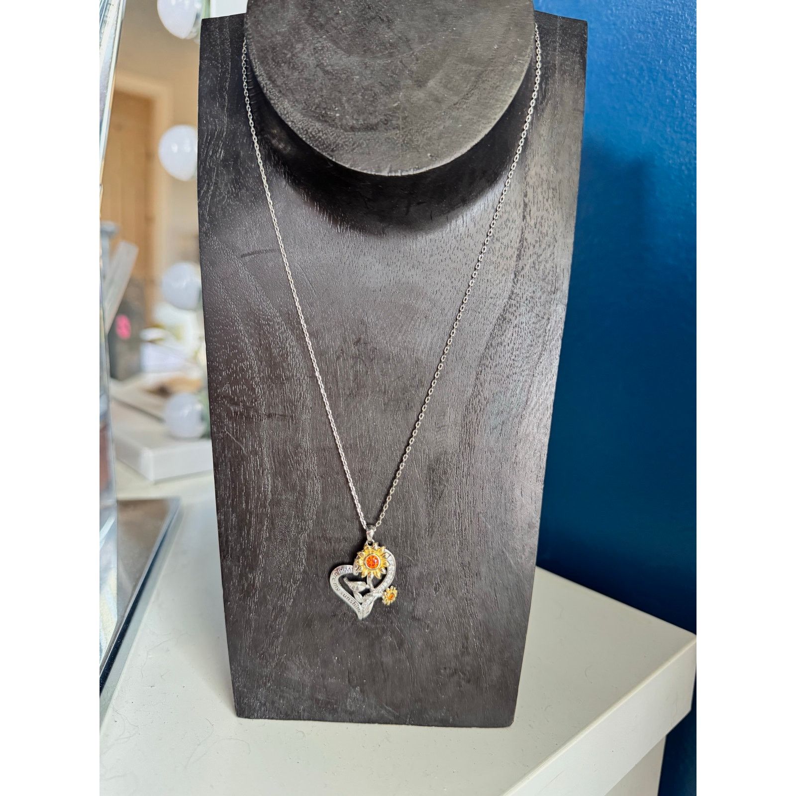 Homemade 🌞 “You Are My Sunshine” Sterling Silver Necklace – 925 – Size ONE SIZE - 4 Thumbnail
