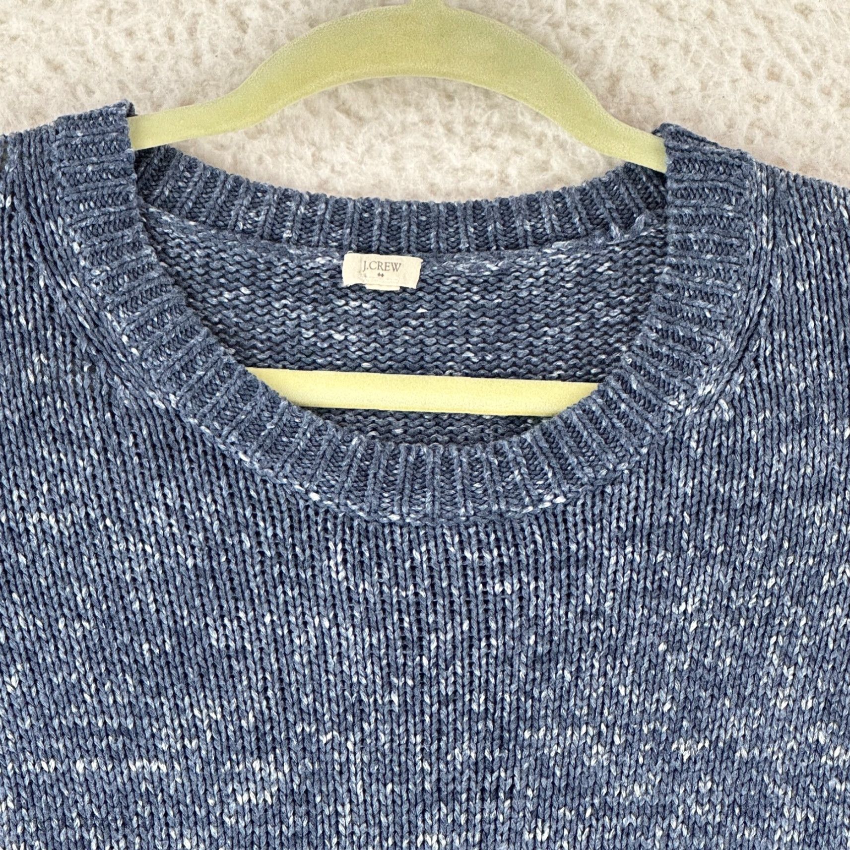 J.Crew J. Crew Blue Knit Crew Neck Sweater Womens 3/4 Sleeve Pullover Size Small Size S / US 4 / IT 40 - 3 Thumbnail