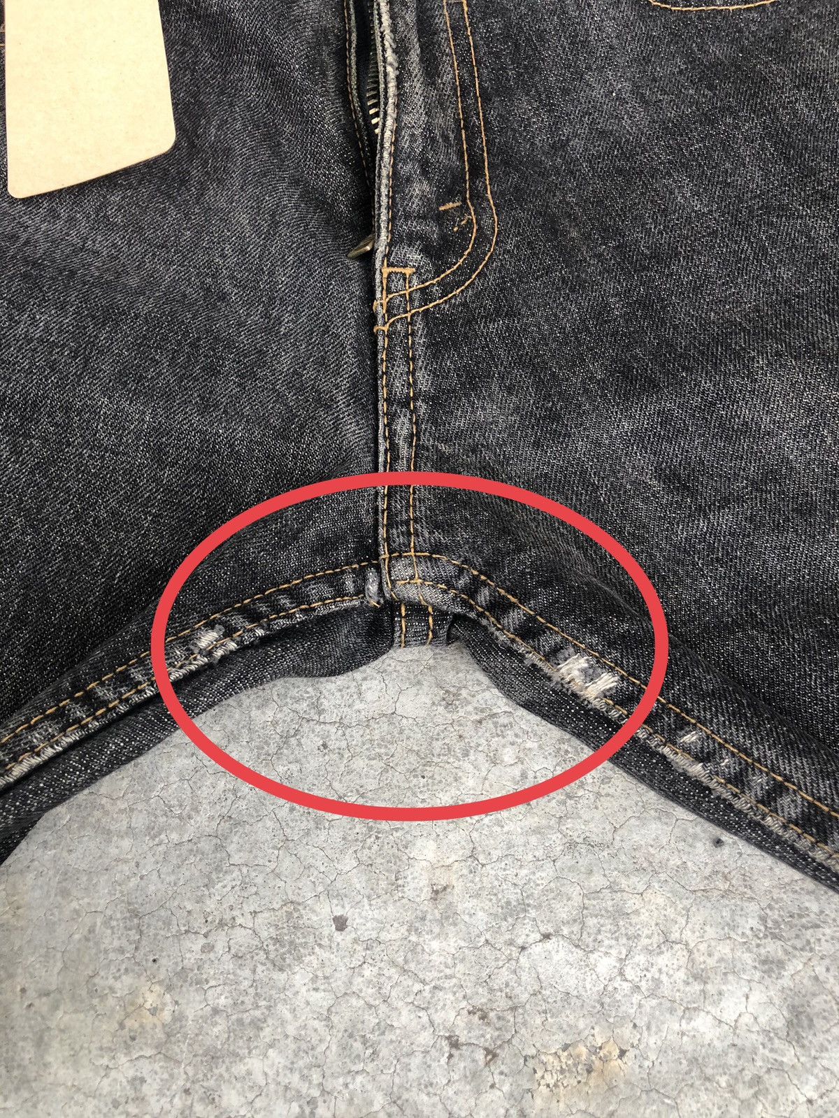 Comme des Garcons Comme des Garcons Homme Selvedge Denim Distressed Jeans Size US 32 / EU 48 - 16 Thumbnail