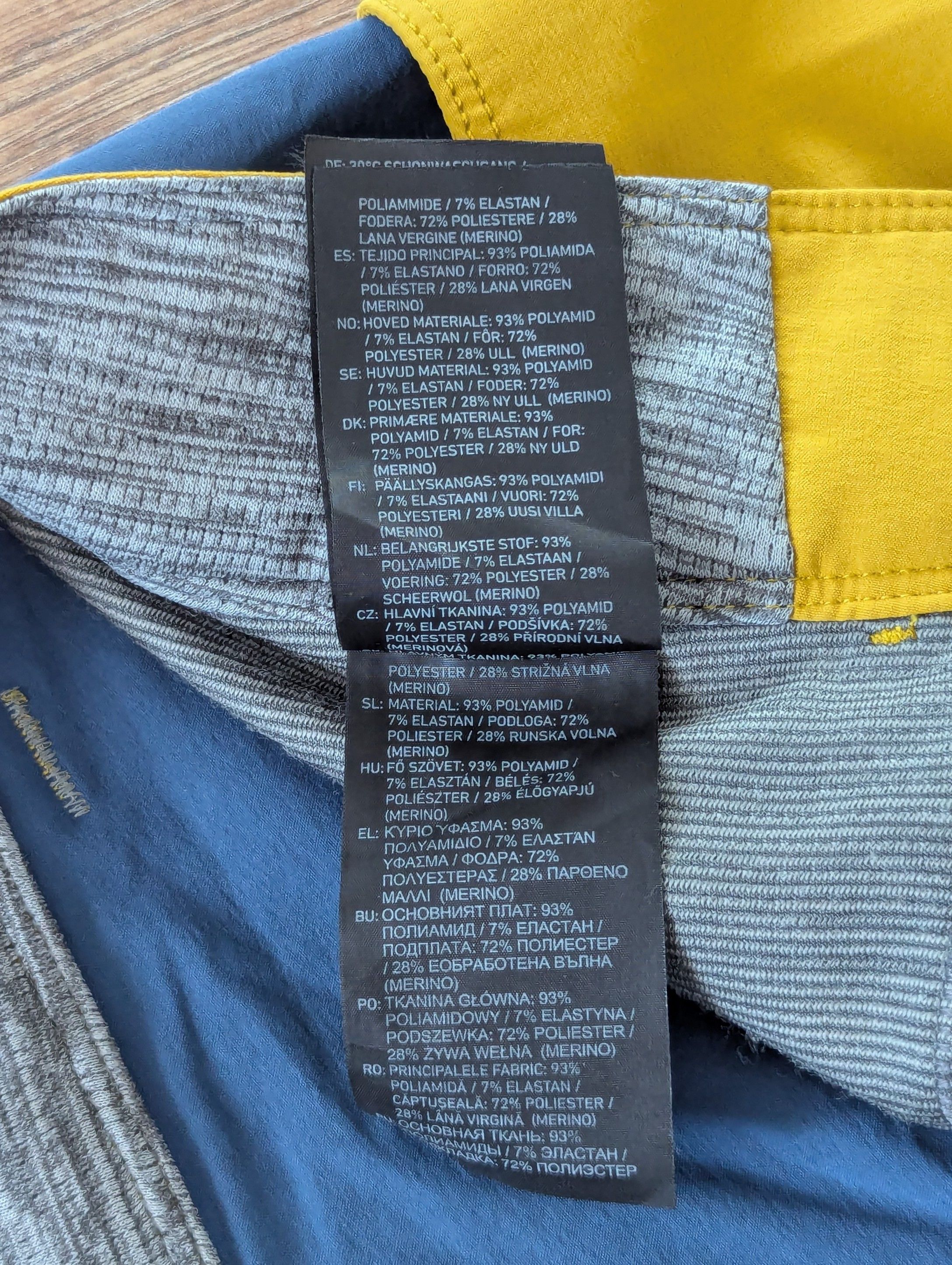 ORTOVOX ORTOVOX Pelmo Pants Size M Yellow Outdoor Trekking Hiking Size US 34 / EU 50 - 12 Thumbnail
