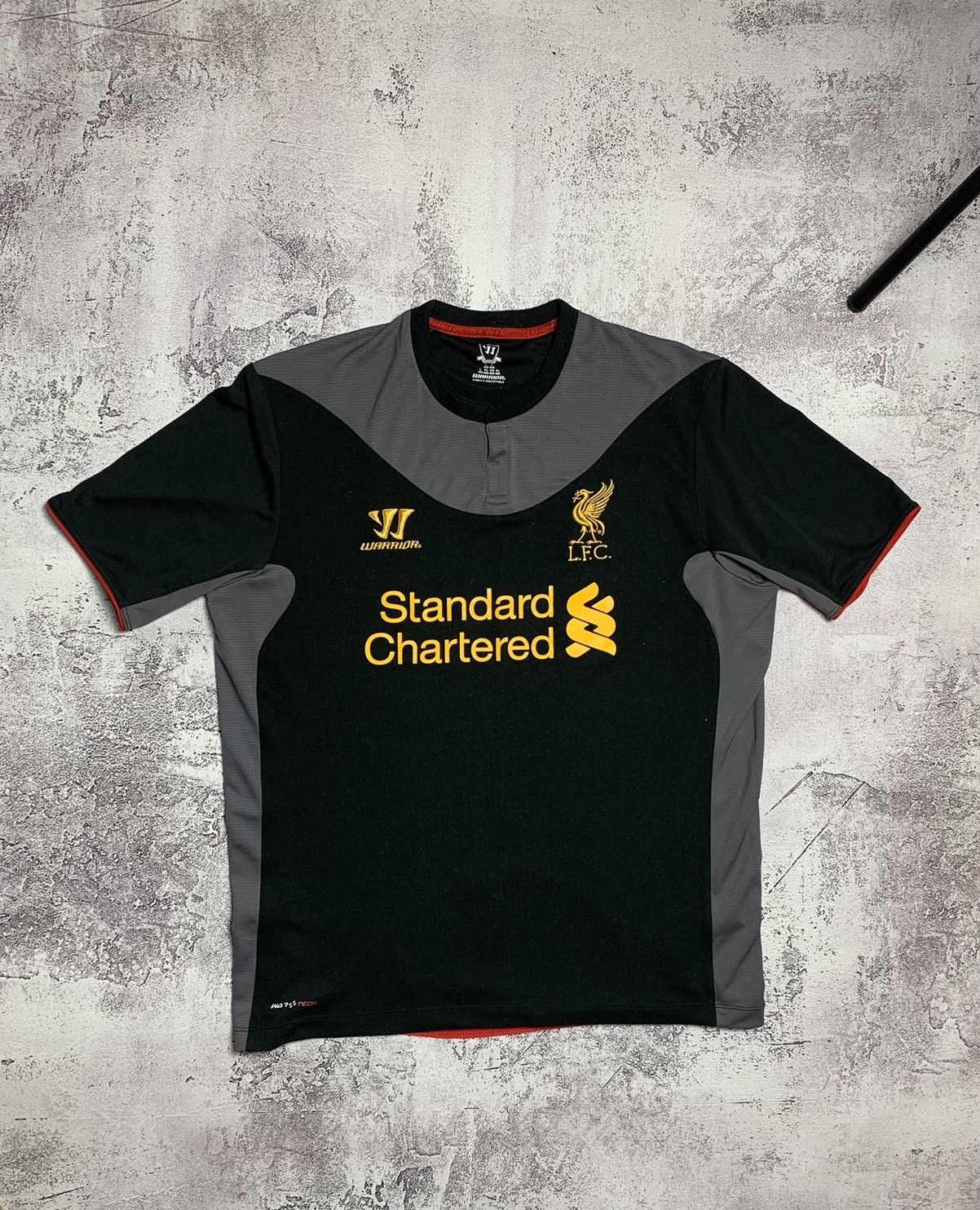 Pre-owned Liverpool X Soccer Jersey Liverpool Warrior 2013 Soccer Jersey In Black
