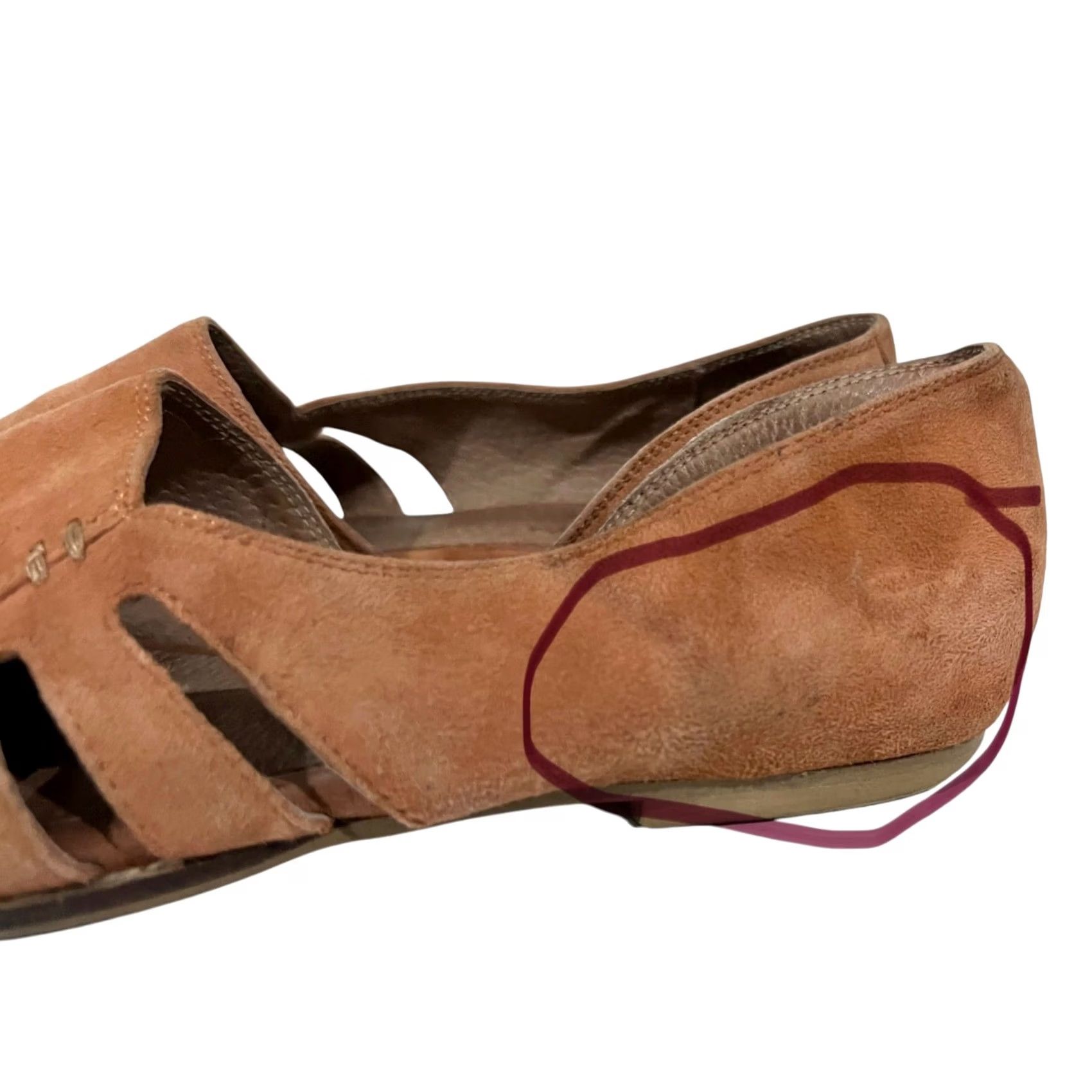 Seychelles Seychelles Radiant Flats Suede Sandals Slip On Women’s Sz 7 Pink Terracotta/Coral Sandals Flats Size US 7 / IT 37 - 7 Thumbnail