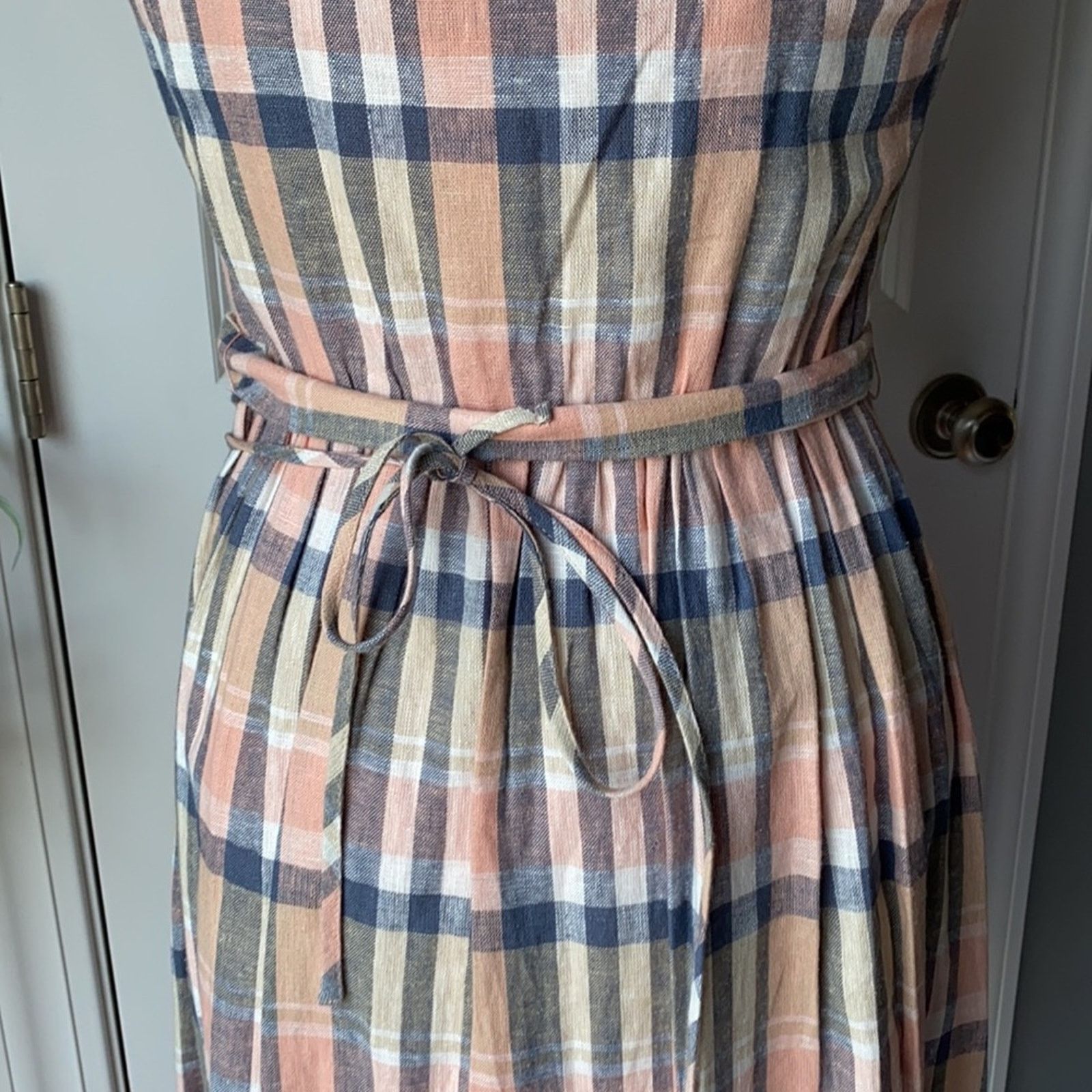 Other GAL MEETS GLAM Peyton Belted Button Up Plaid Dress Size 2 Size XS / US 0-2 / IT 36-38 - 7 Thumbnail