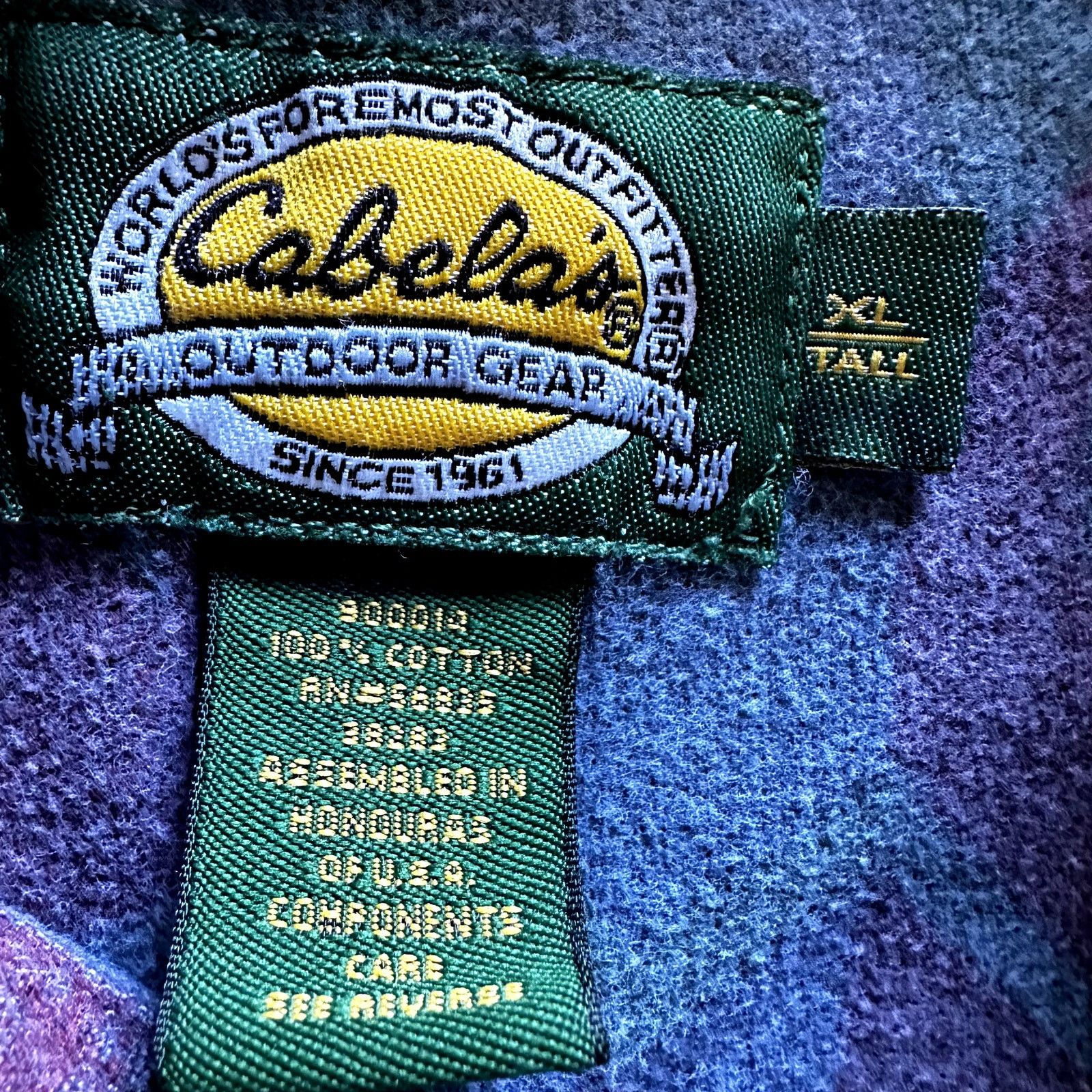 Cabelas Cabela's Marble Button Down Flannel Aztec Pocket Cotton XLT Size US XL / EU 56 / 4 - 3 Thumbnail